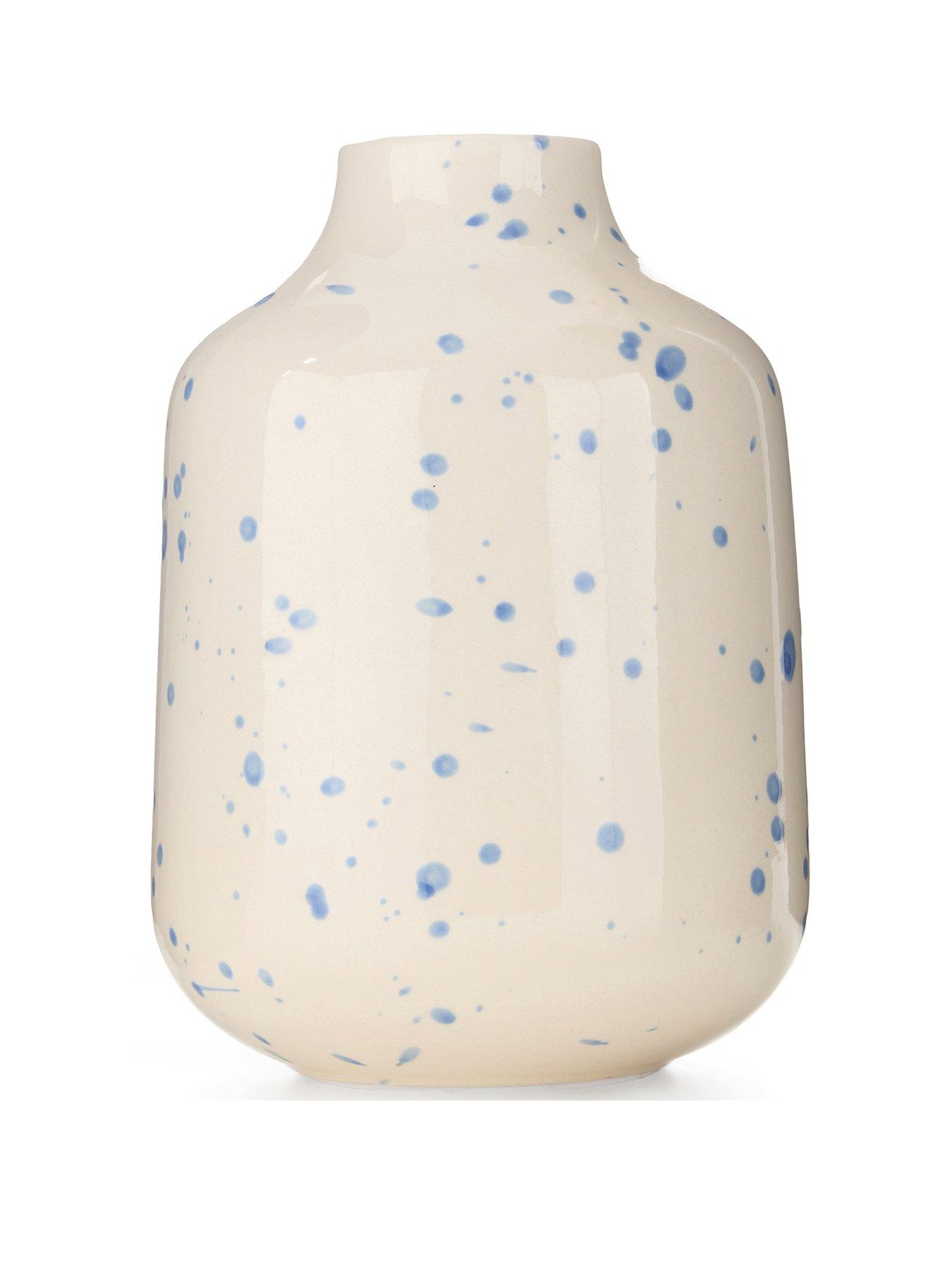  image of the-very-collection-speckled-vase-blue