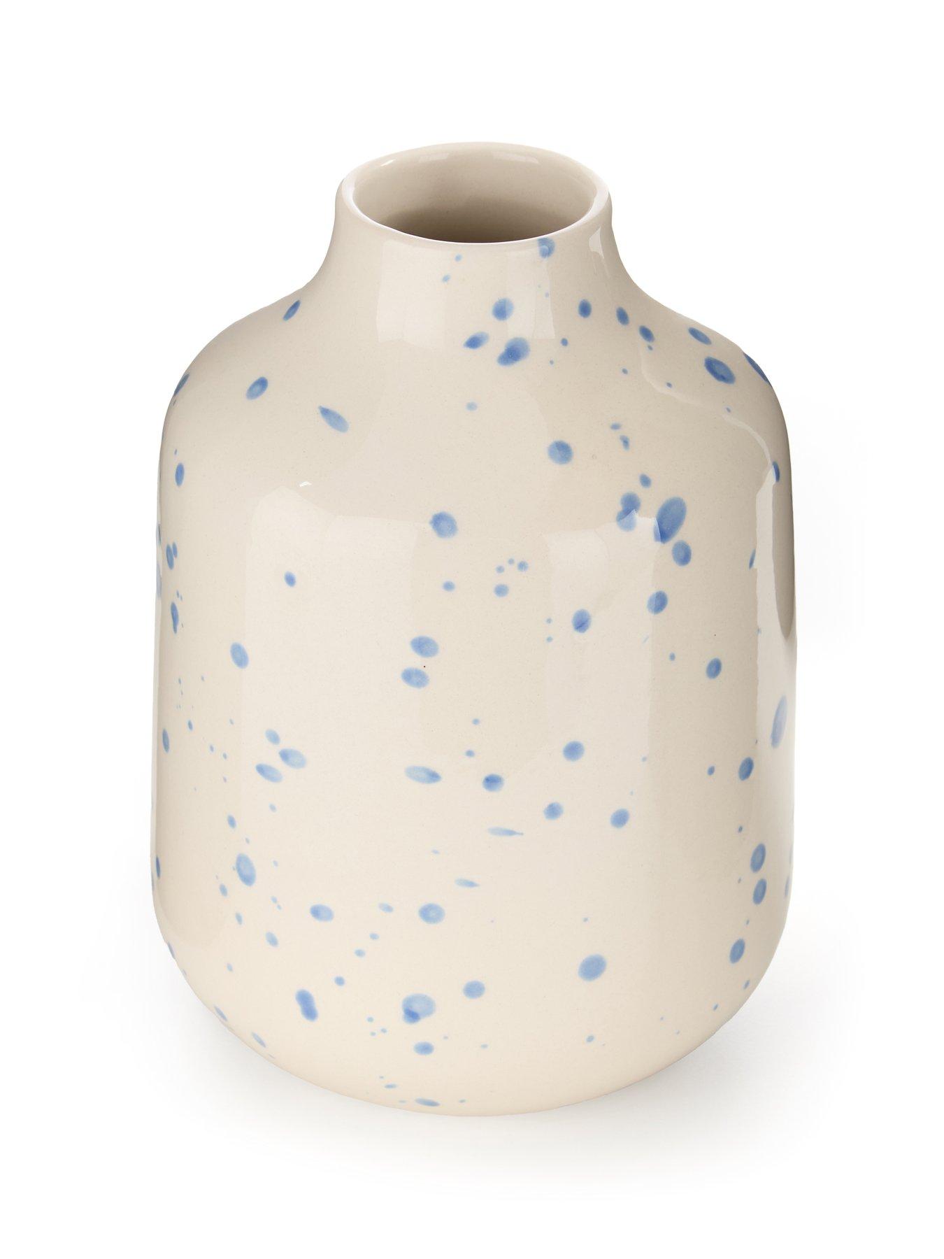  image of the-very-collection-speckled-vase-blue