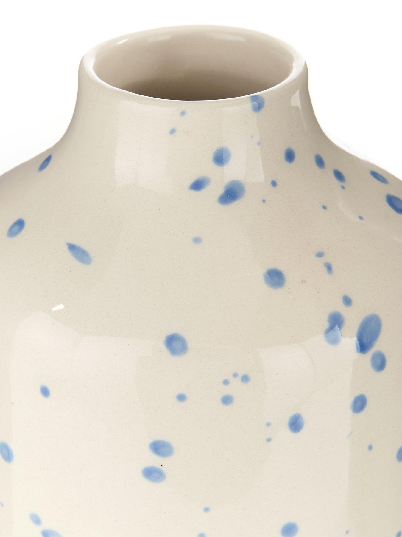  image of the-very-collection-speckled-vase-blue