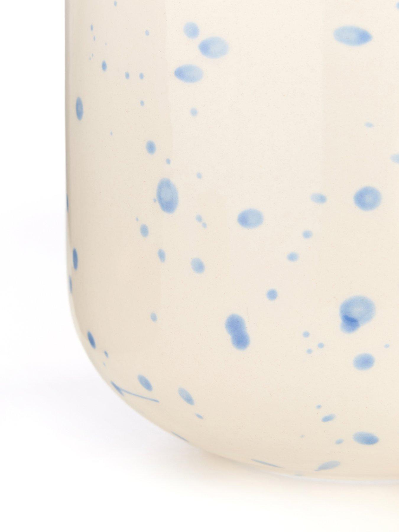  image of the-very-collection-speckled-vase-blue