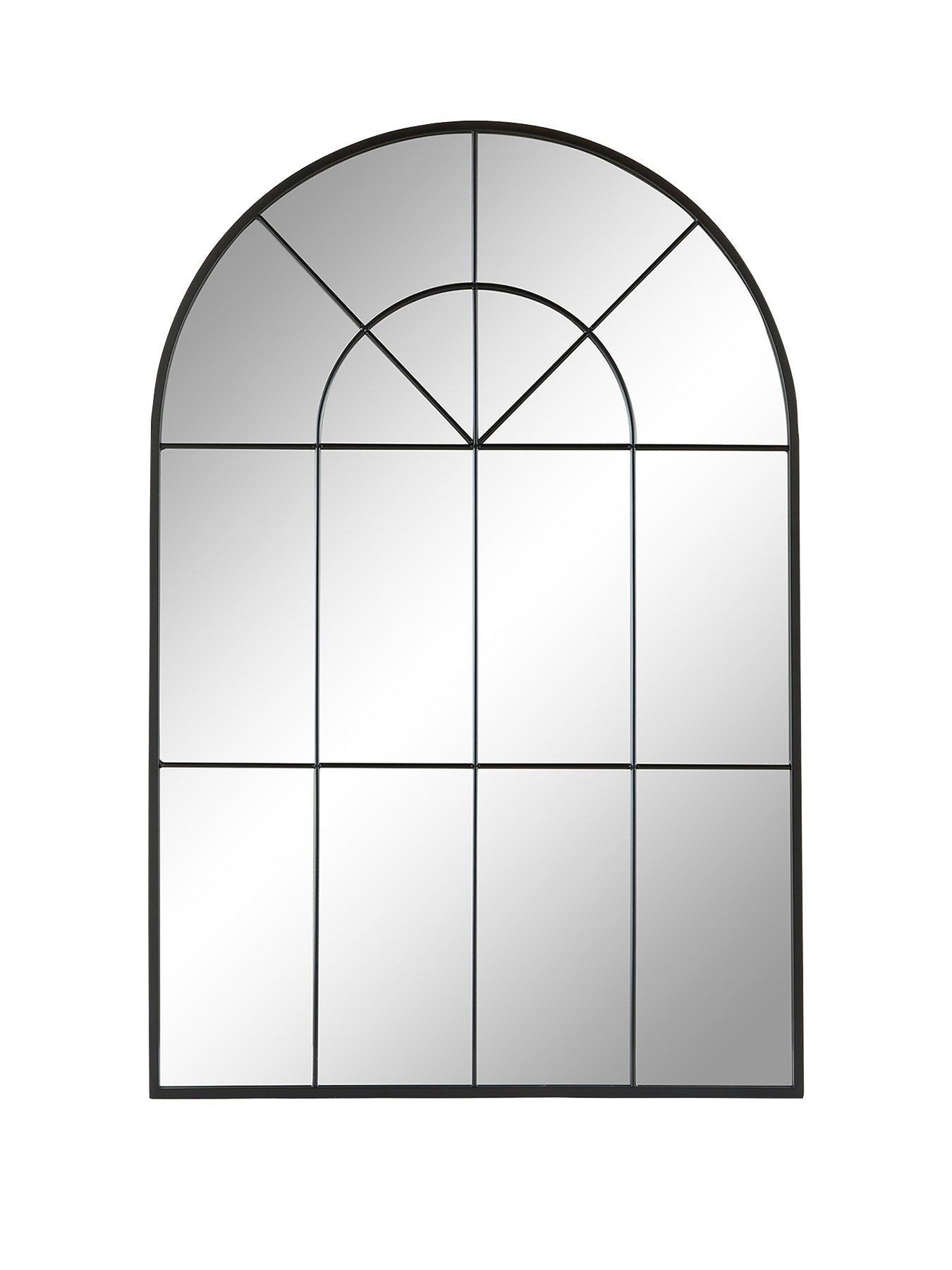 Image 2 of 4 of The Very Collection Arched Window Pane Mirror &ndash; 60 x 90 cm