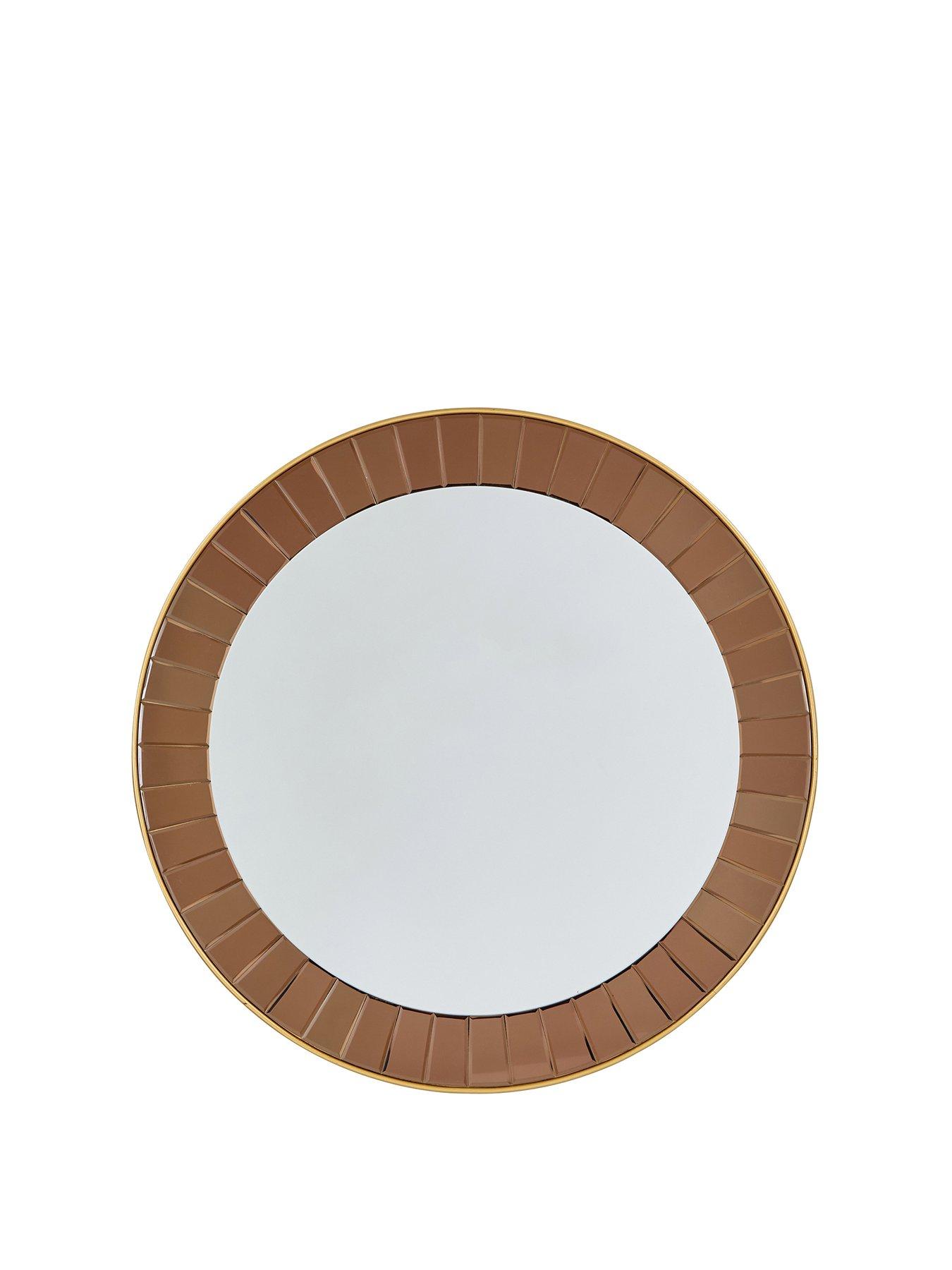stillFront image of the-very-collection-fluted-round-mirror-80cm