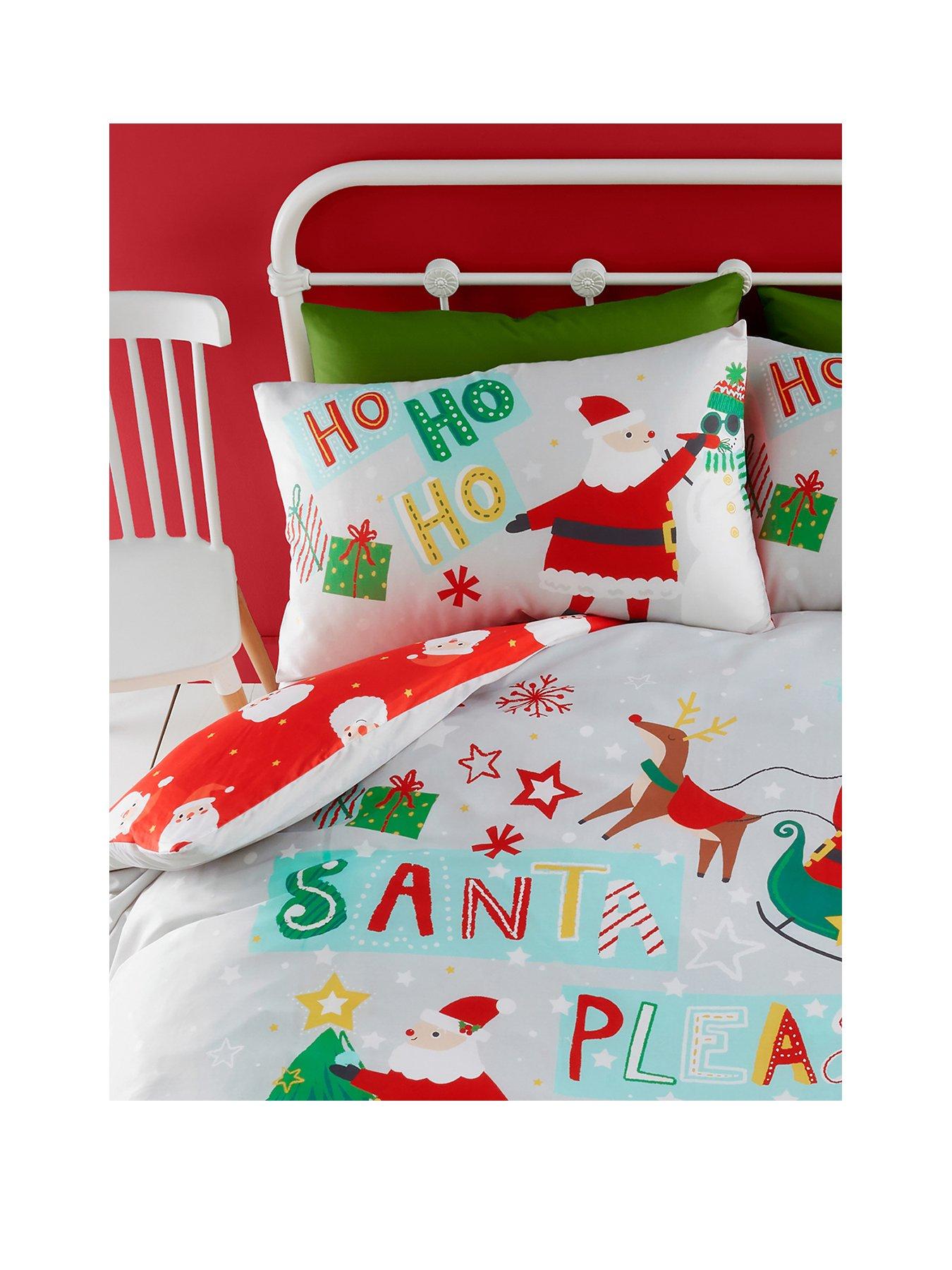  image of bedlam-santa-please-stop-here-christmas-duvet-set