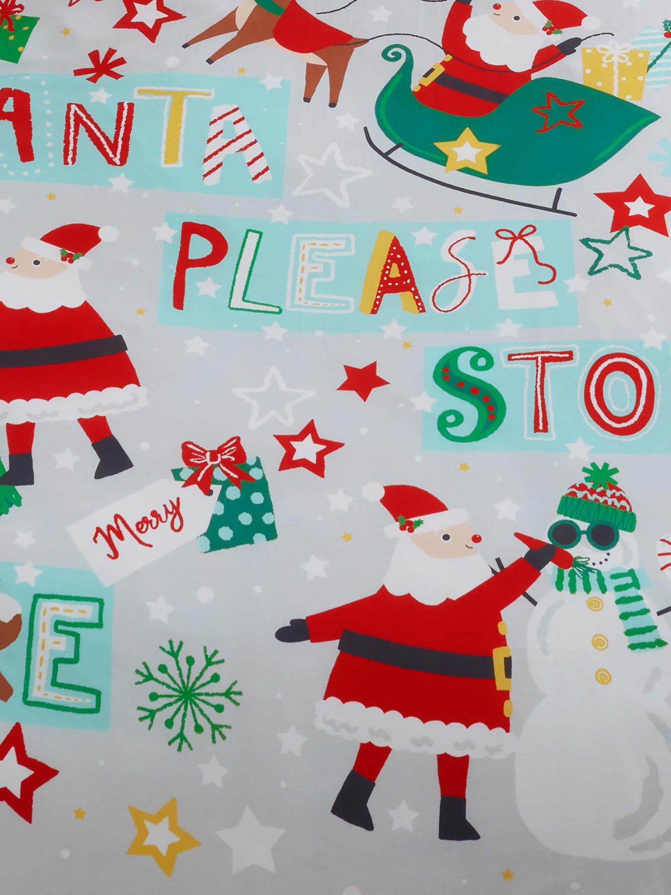  image of bedlam-santa-please-stop-here-christmas-duvet-set