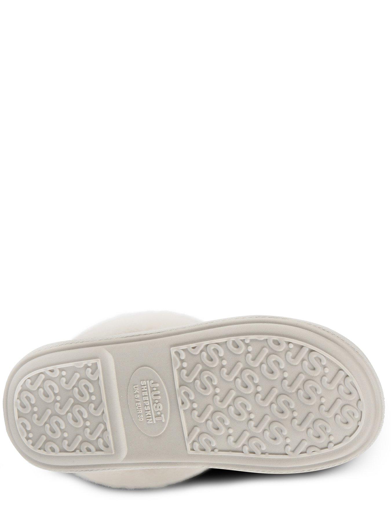  image of just-sheepskin-duchess-mule-slippers-cream