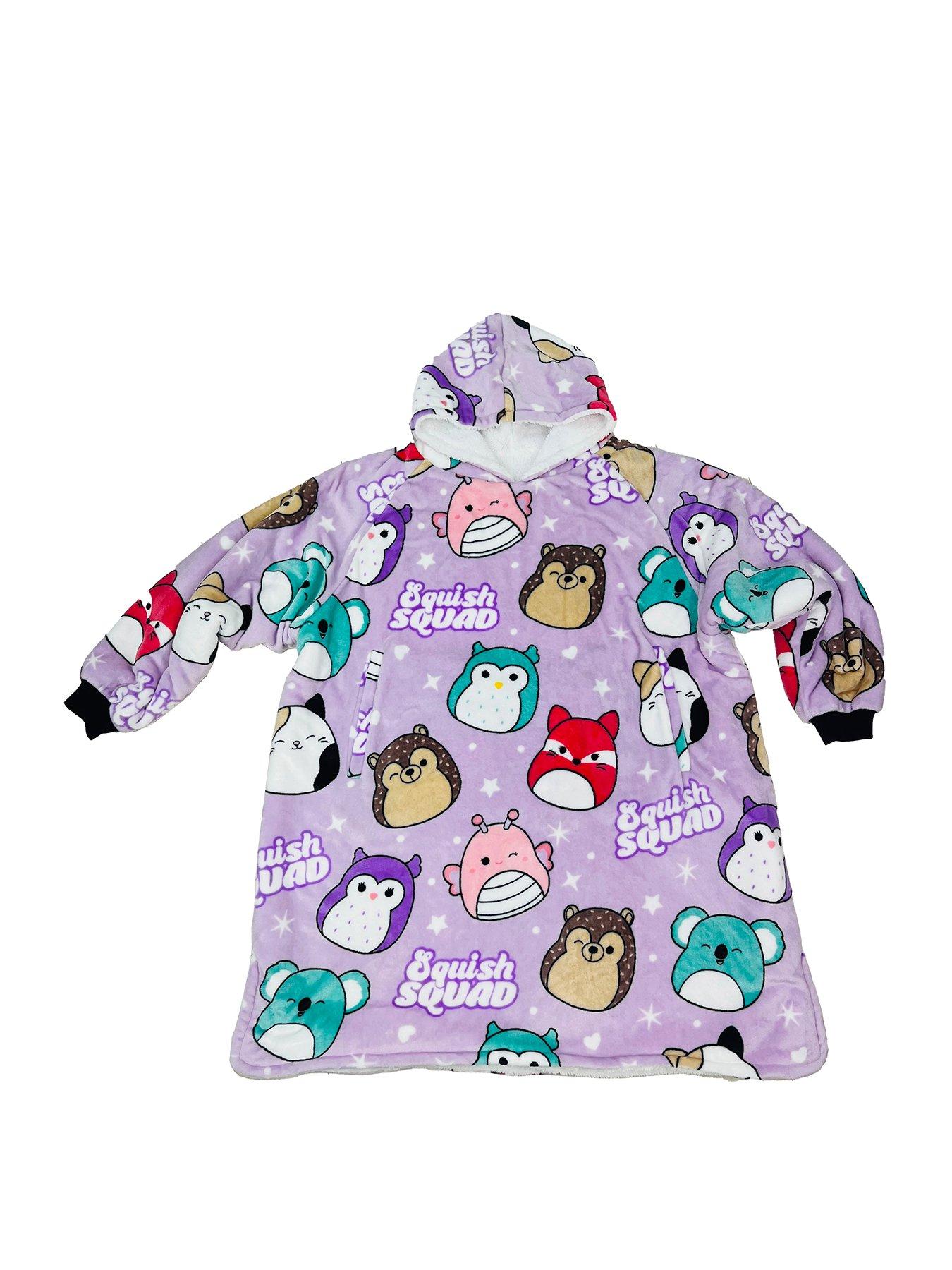 image of squishmallows-bright-hooded-wearable-fleece-kids-medium