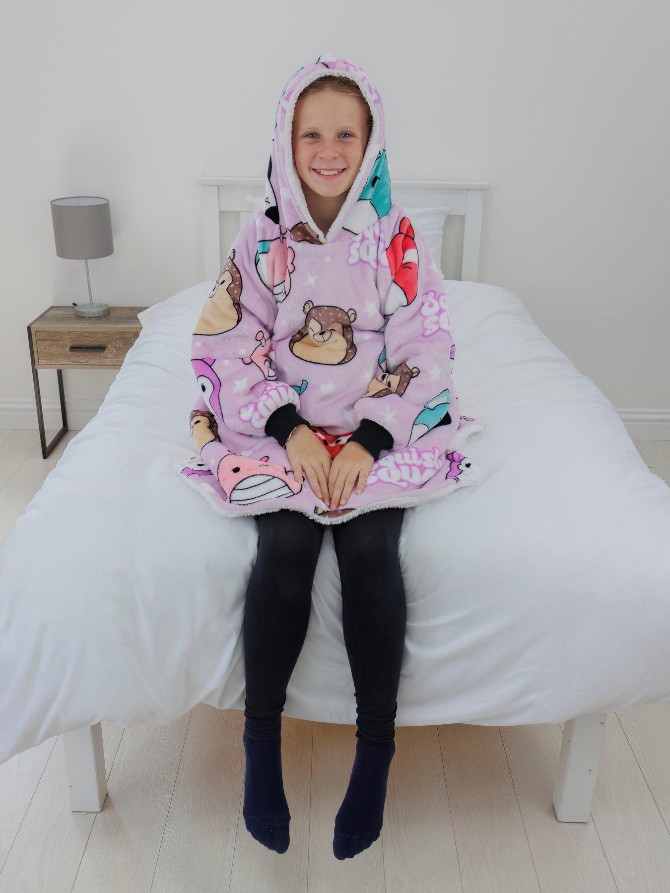  image of squishmallows-bright-hooded-wearable-fleece-kids-medium