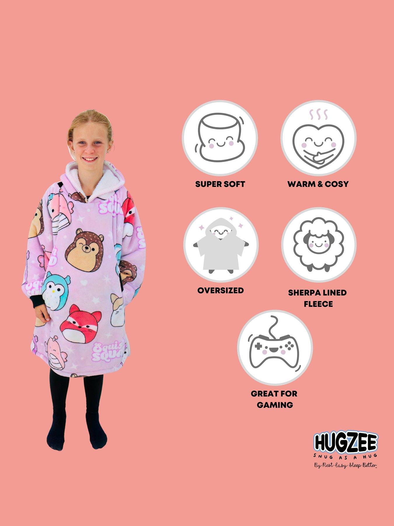  image of squishmallows-bright-hooded-wearable-fleece-kids-medium