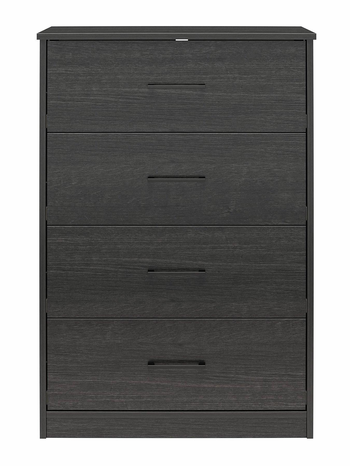 Image 4 of 7 of Dorel Home Pearce 4 Drawer Chest - Black