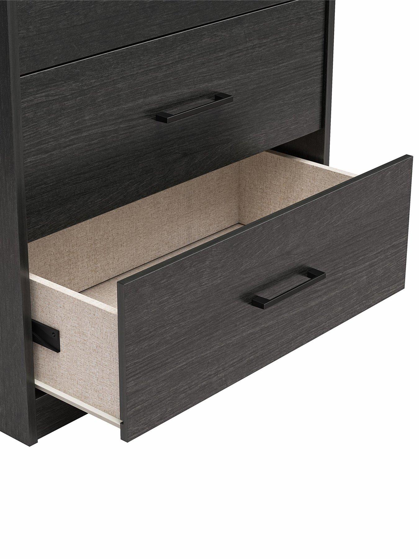Image 5 of 7 of Dorel Home Pearce 4 Drawer Chest - Black