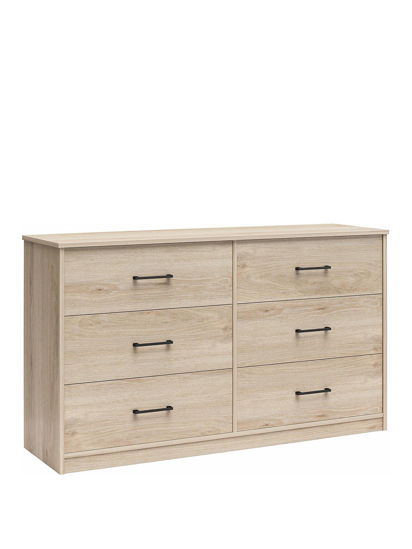  image of dorel-home-pearce-3-3-drawernbspchest-oak