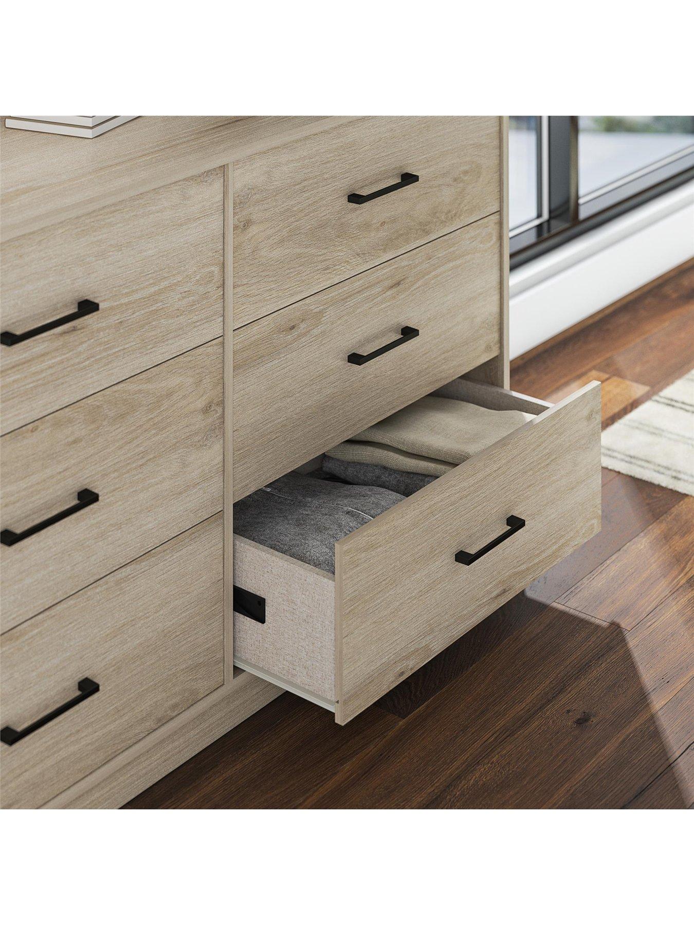  image of dorel-home-pearce-3-3-drawernbspchest-oak