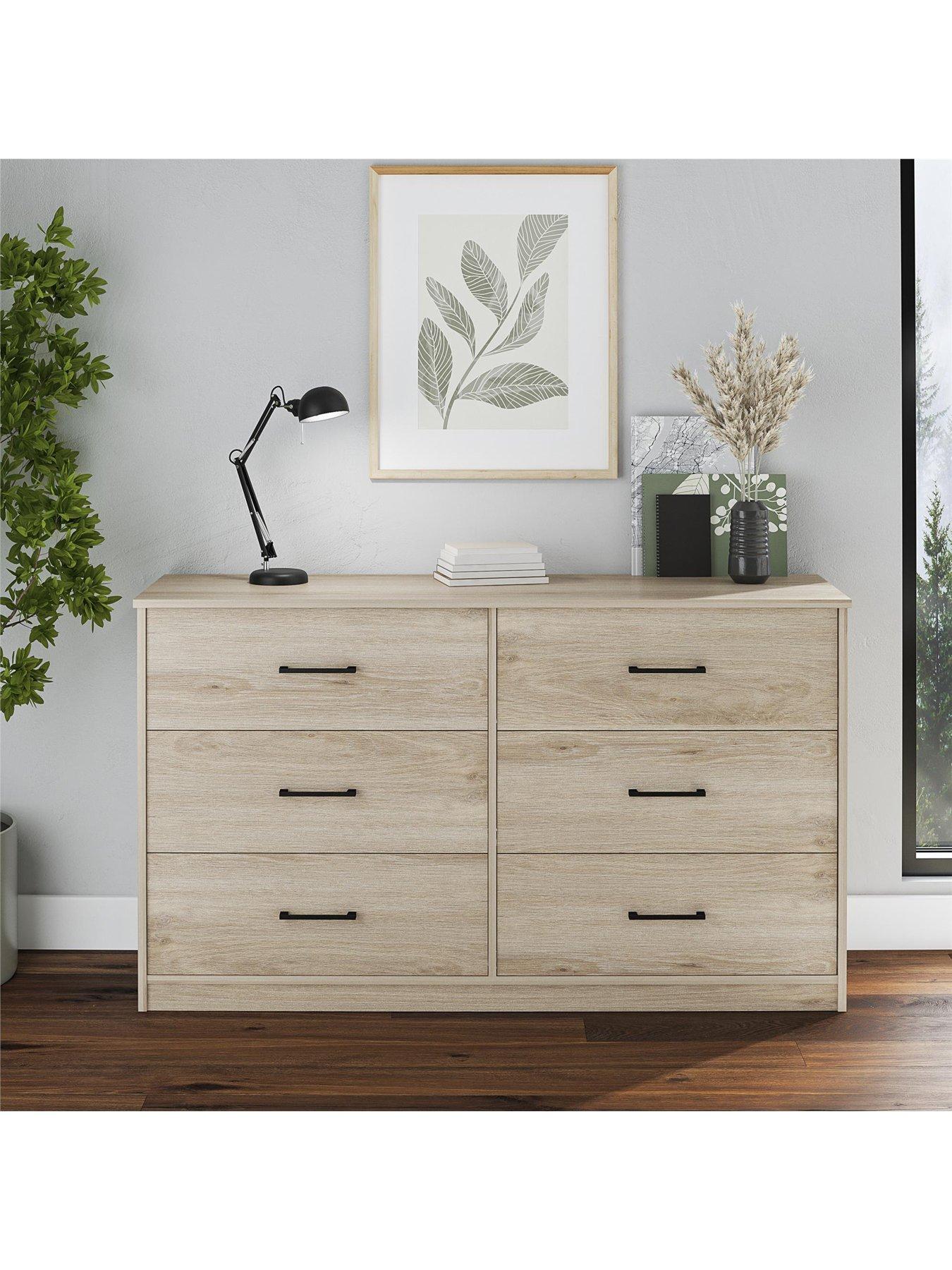  image of dorel-home-pearce-3-3-drawernbspchest-oak