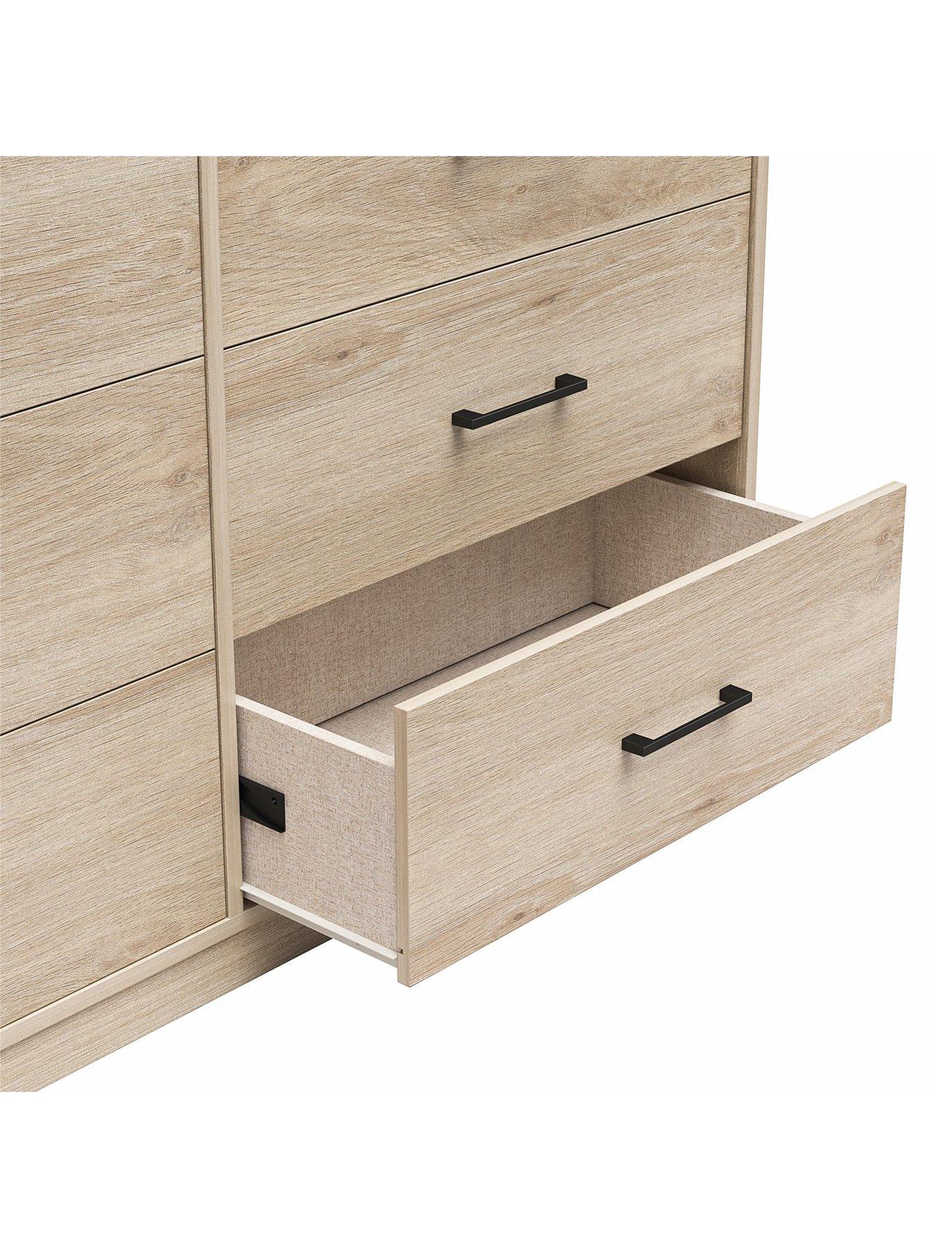  image of dorel-home-pearce-3-3-drawernbspchest-oak