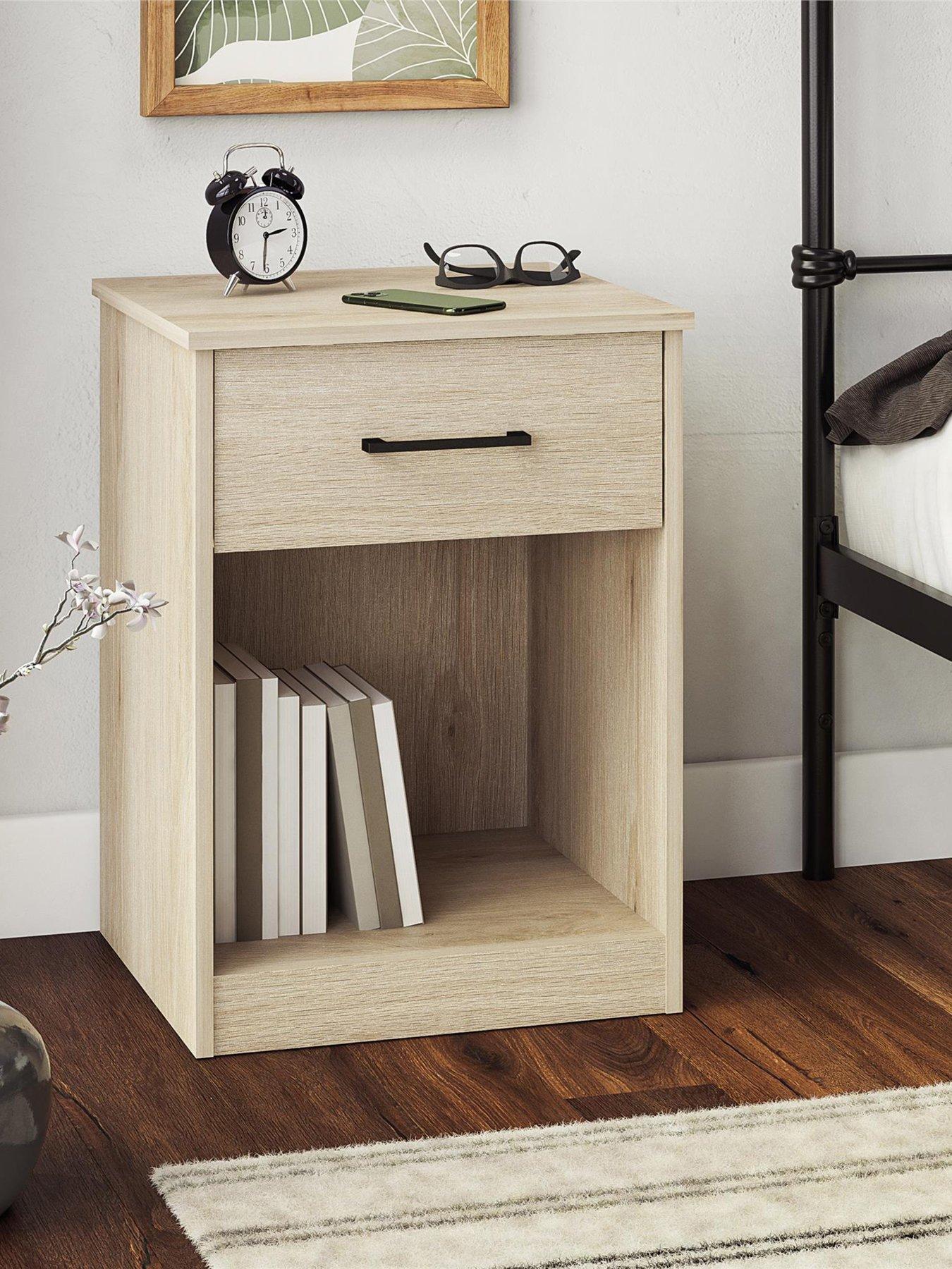 Dorel Home Pearce 1 Drawer Bedside Table - Oak