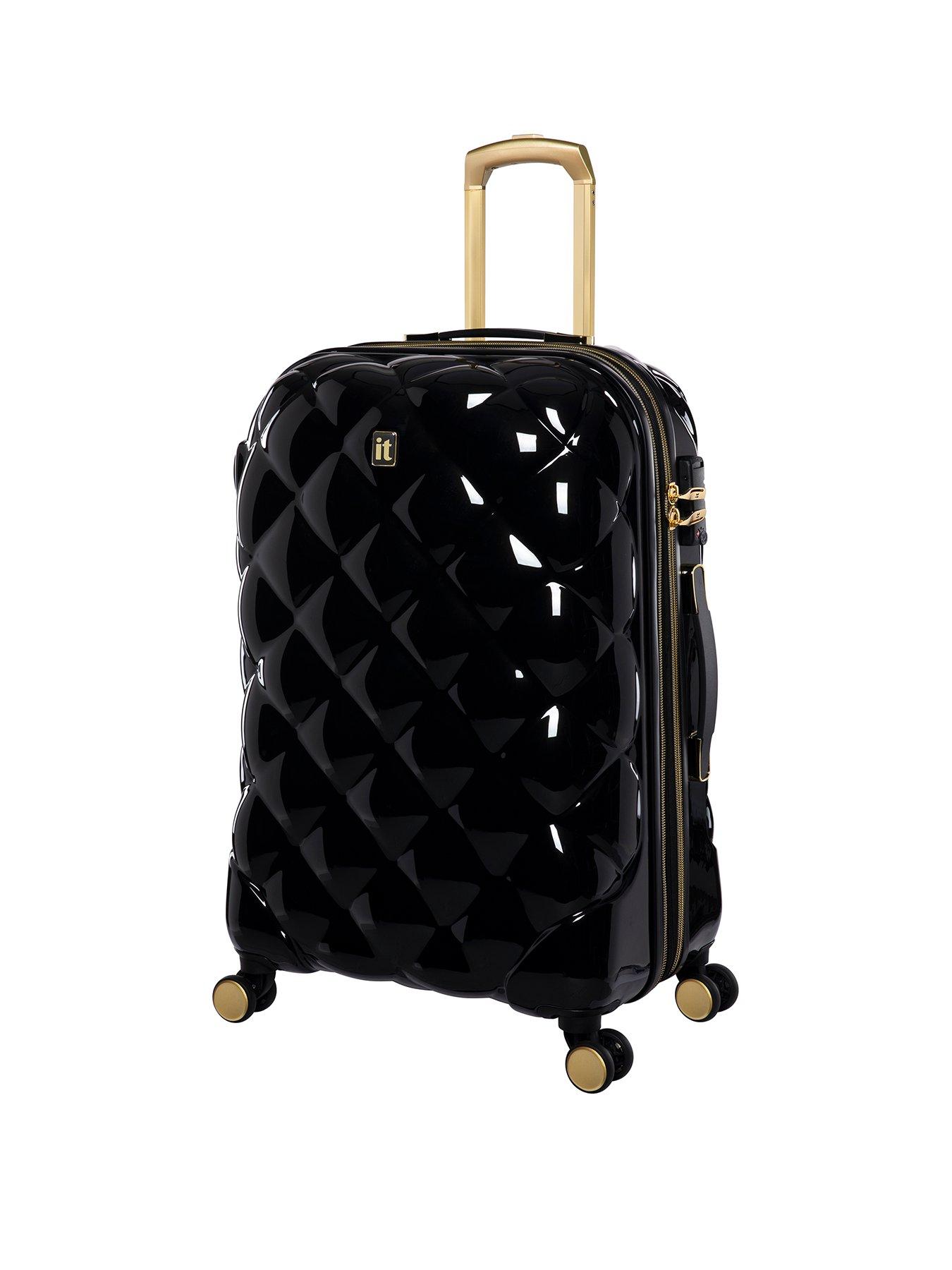 it Luggage St Tropez Trois Black Medium Suitcase Littlewoods