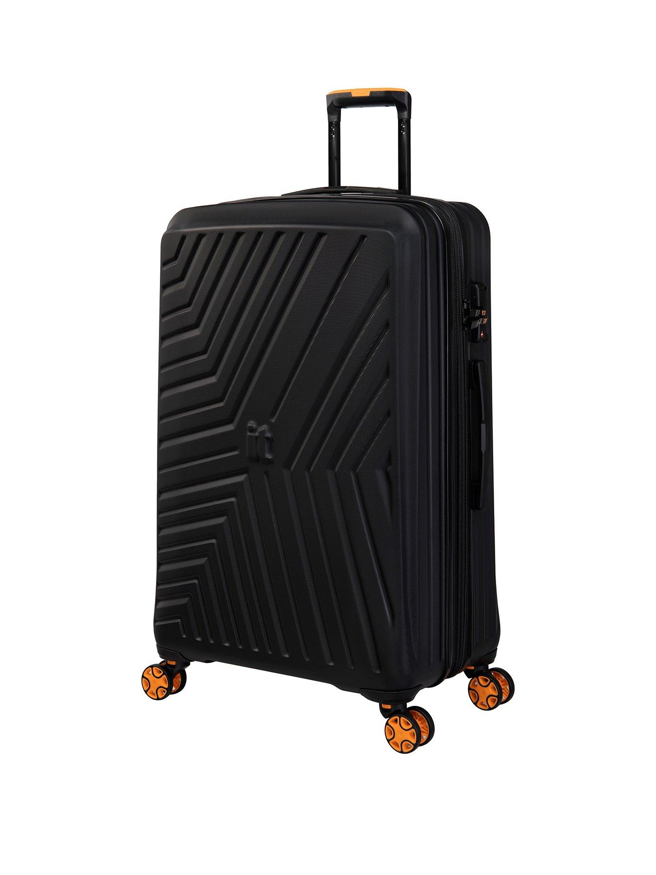 it Luggage Convertible Black Large Suitcase with Removeable Wheels ...