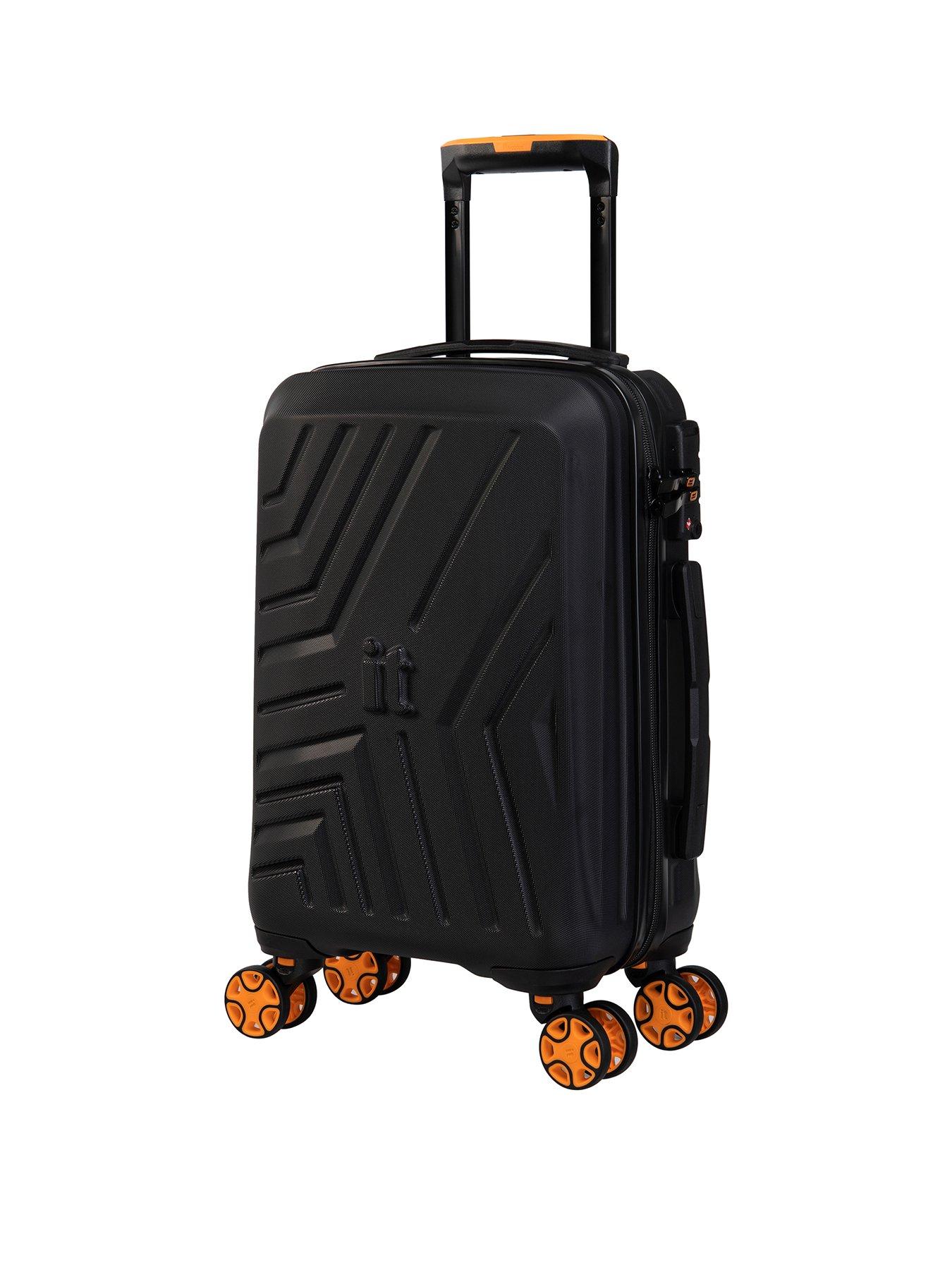 undefined Convertible Black Underseat Suitcase with Removeable Wheels