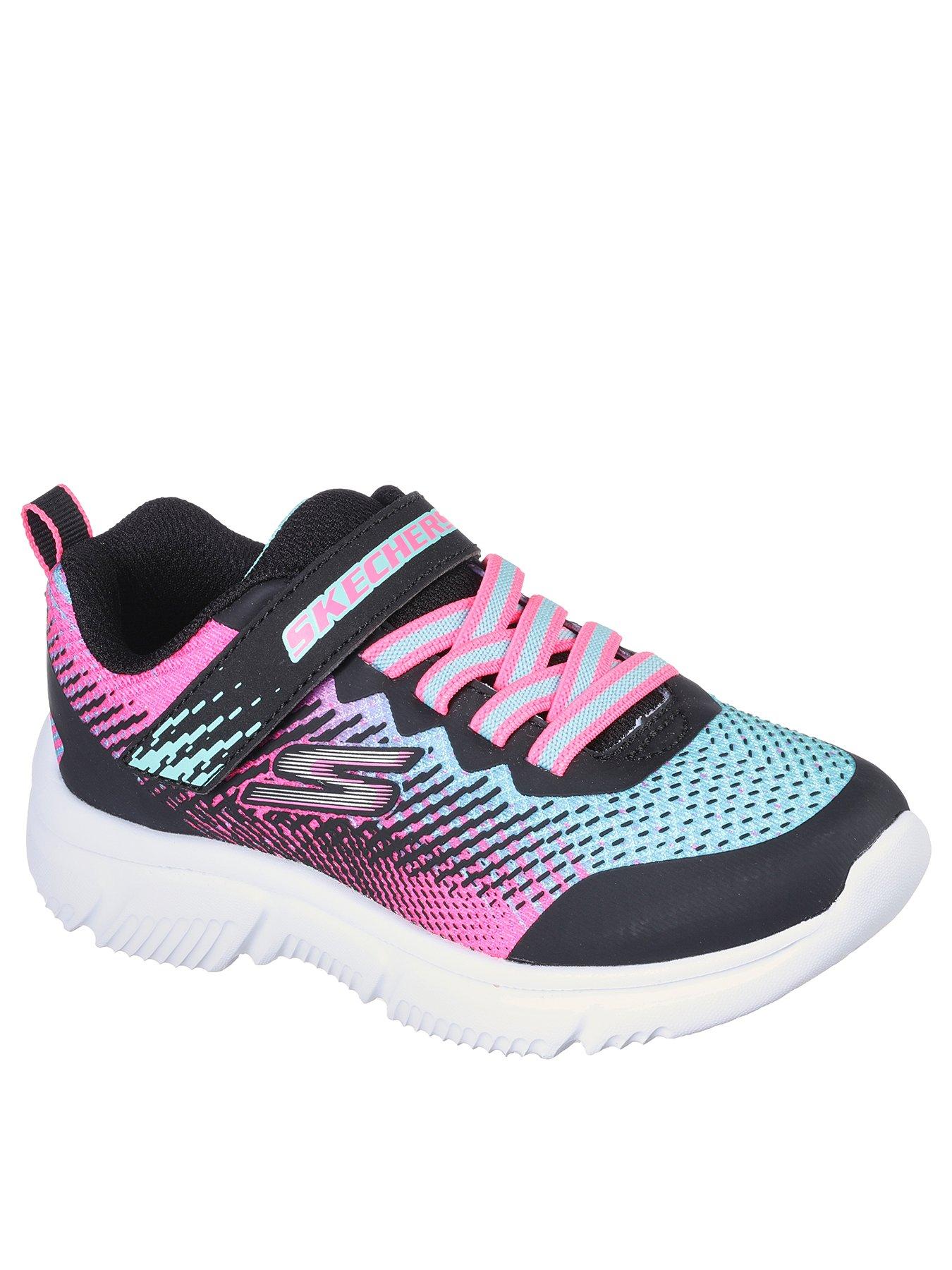 Image 2 of 5 of Skechers 3d Multi Print Detail Flat Gore & Strap Sneaker