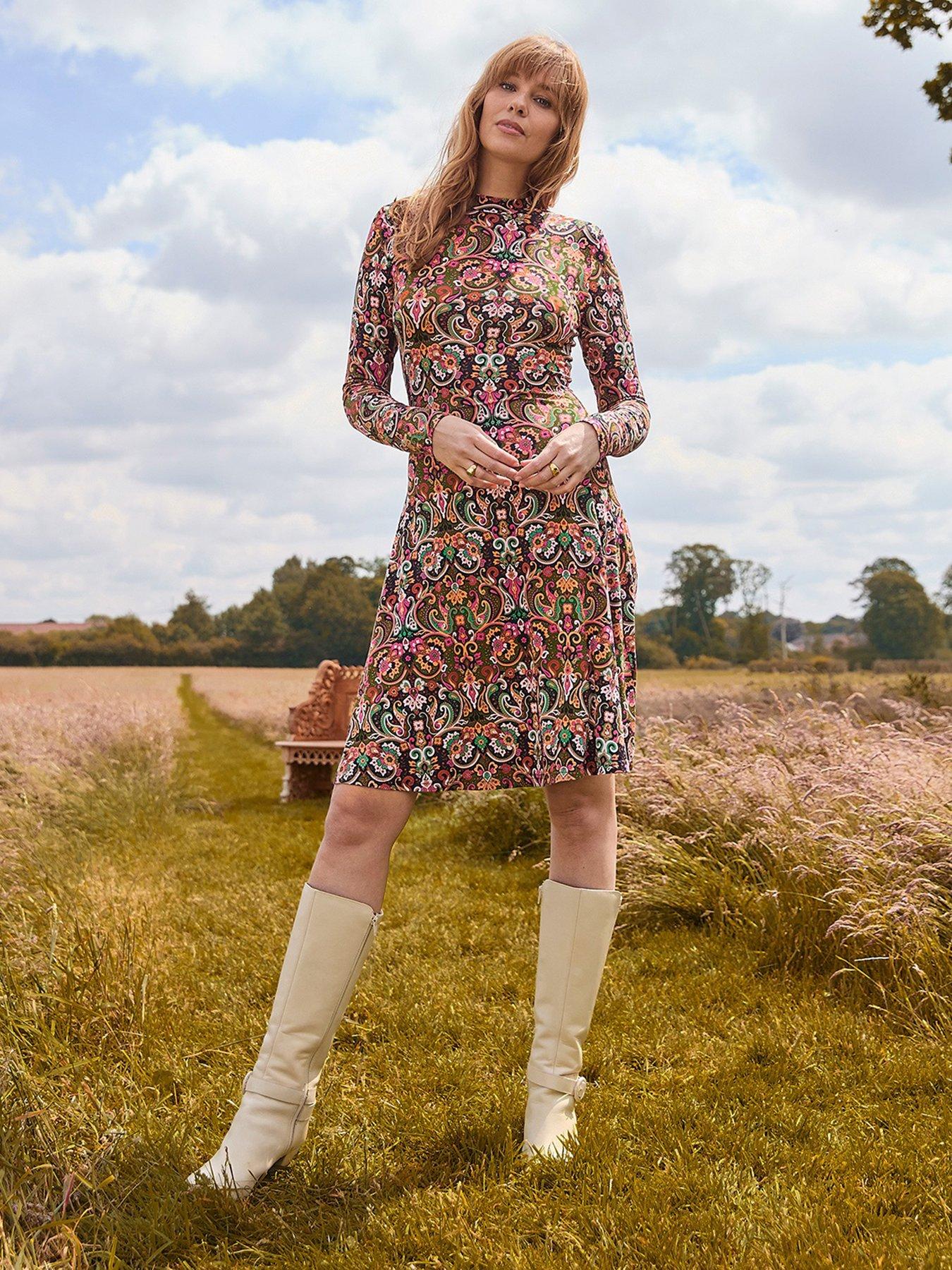 undefined Enchanting Jersey Dress - Orange