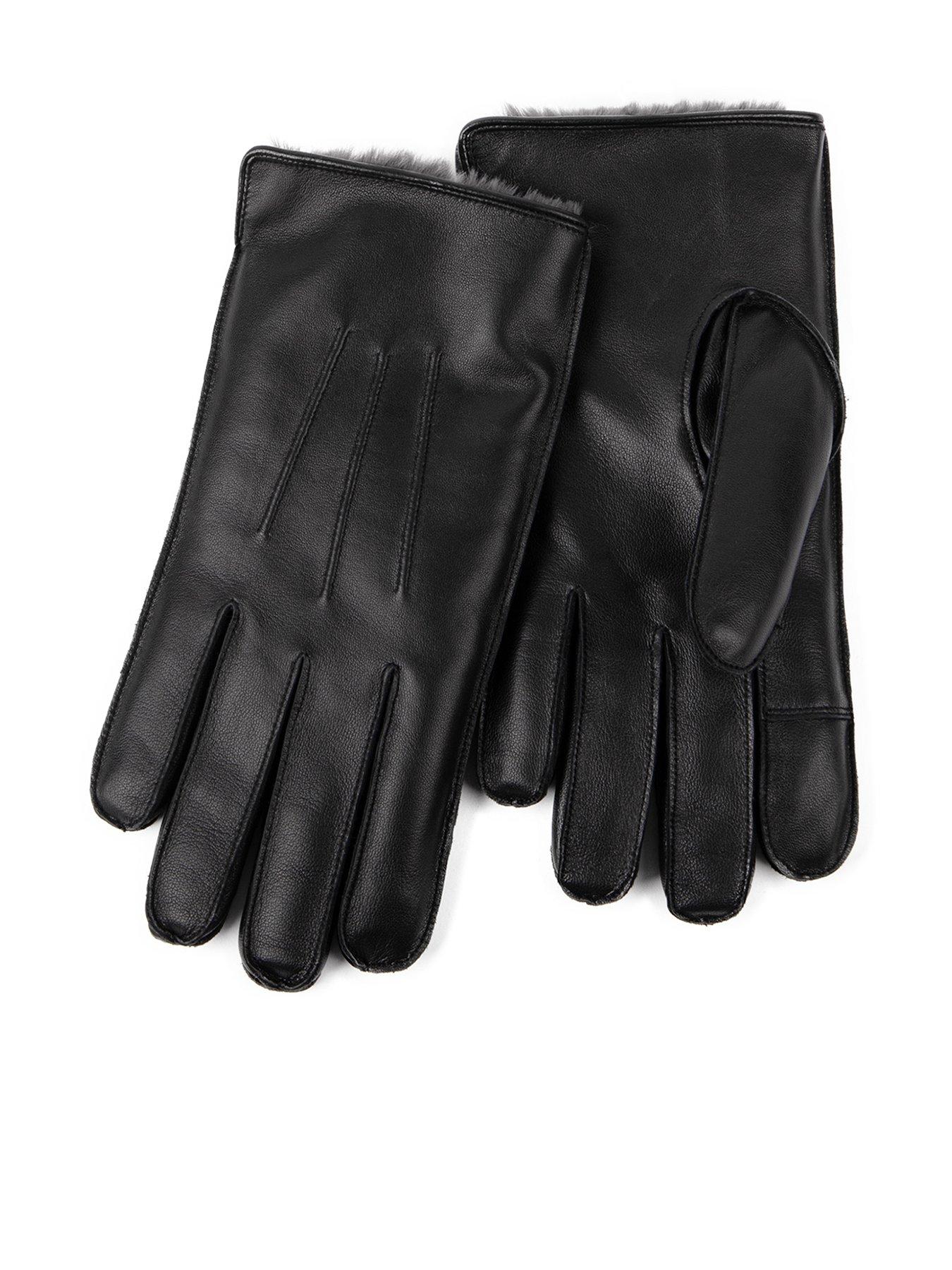 sachin and babi light blue dress OZERO Winter Gloves for Men: Thermal Leather Gloves Gift Box Packaging for  Father Husband