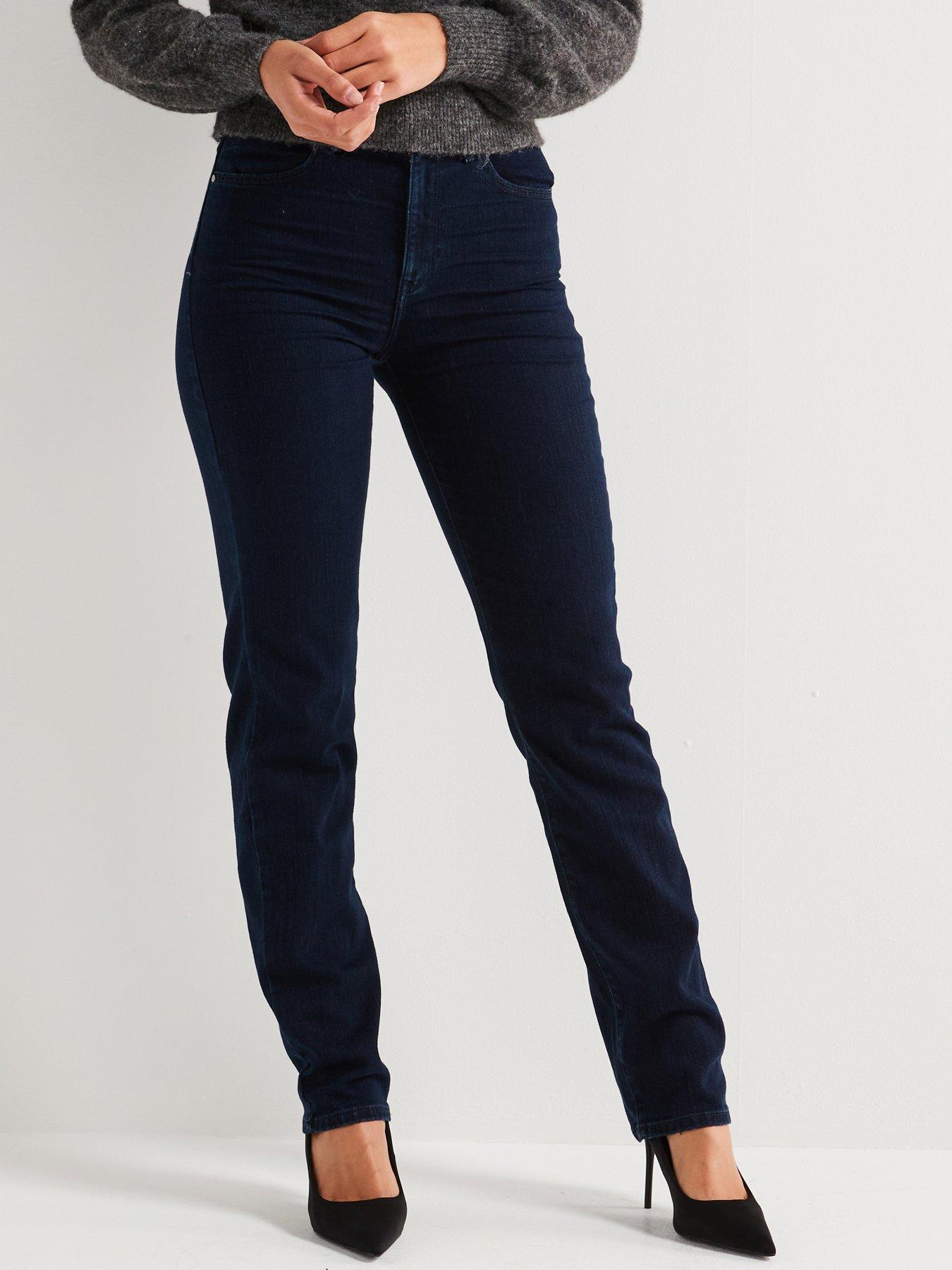 undefined Straight Leg Jean- Blue