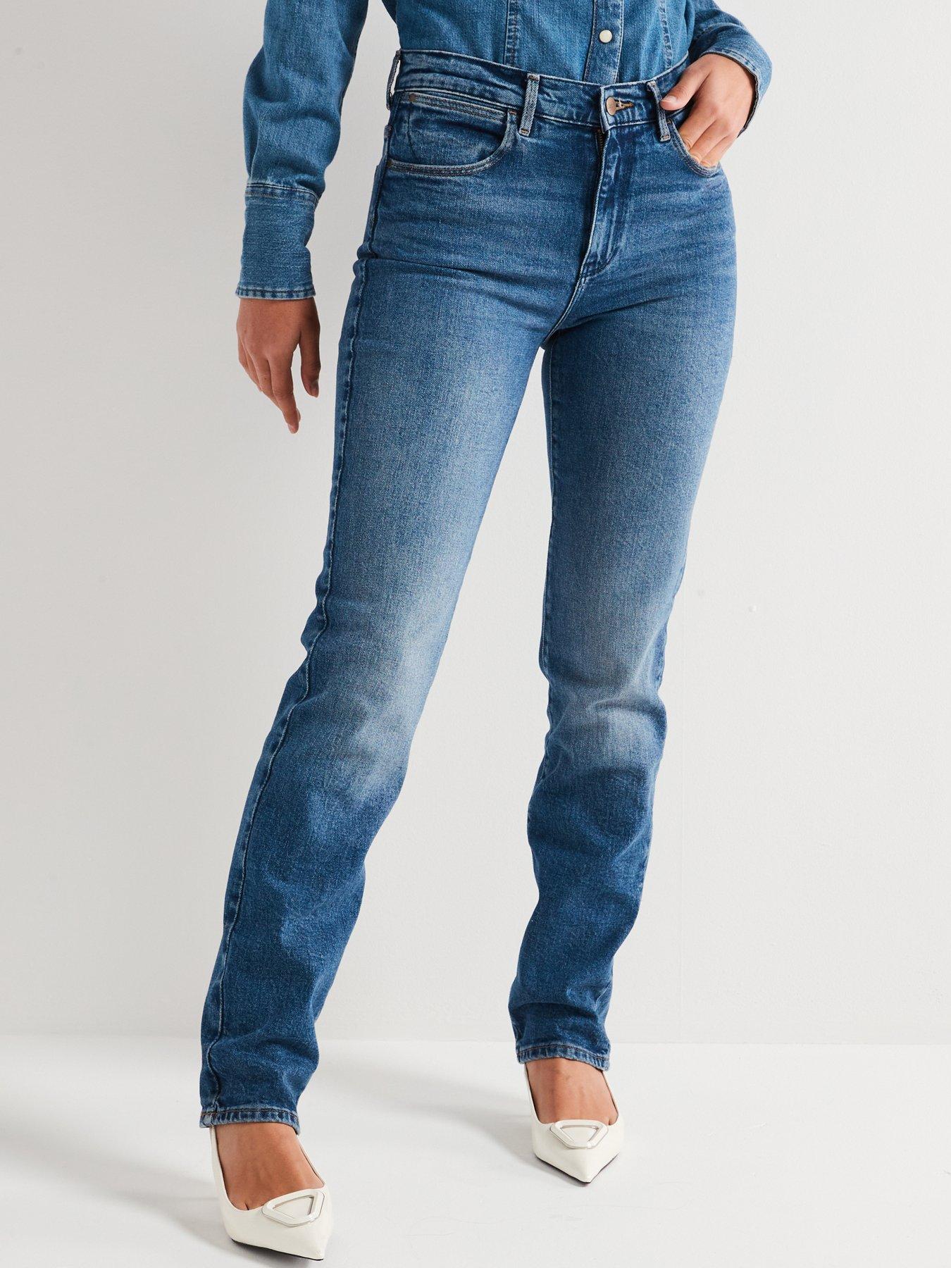undefined Straight Leg Jean-blue