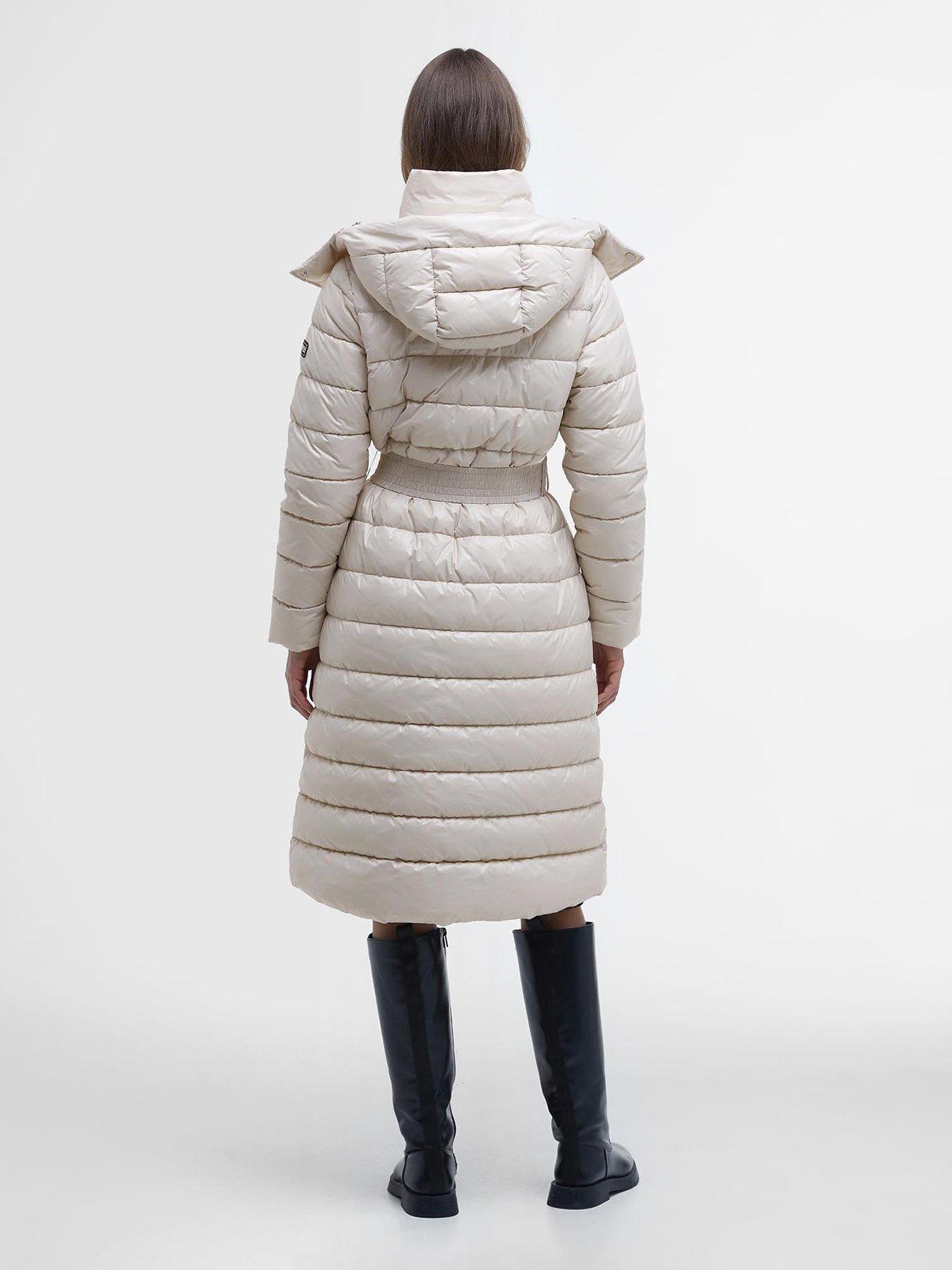  image of barbour-international-aisha-quilted-jacket-cream