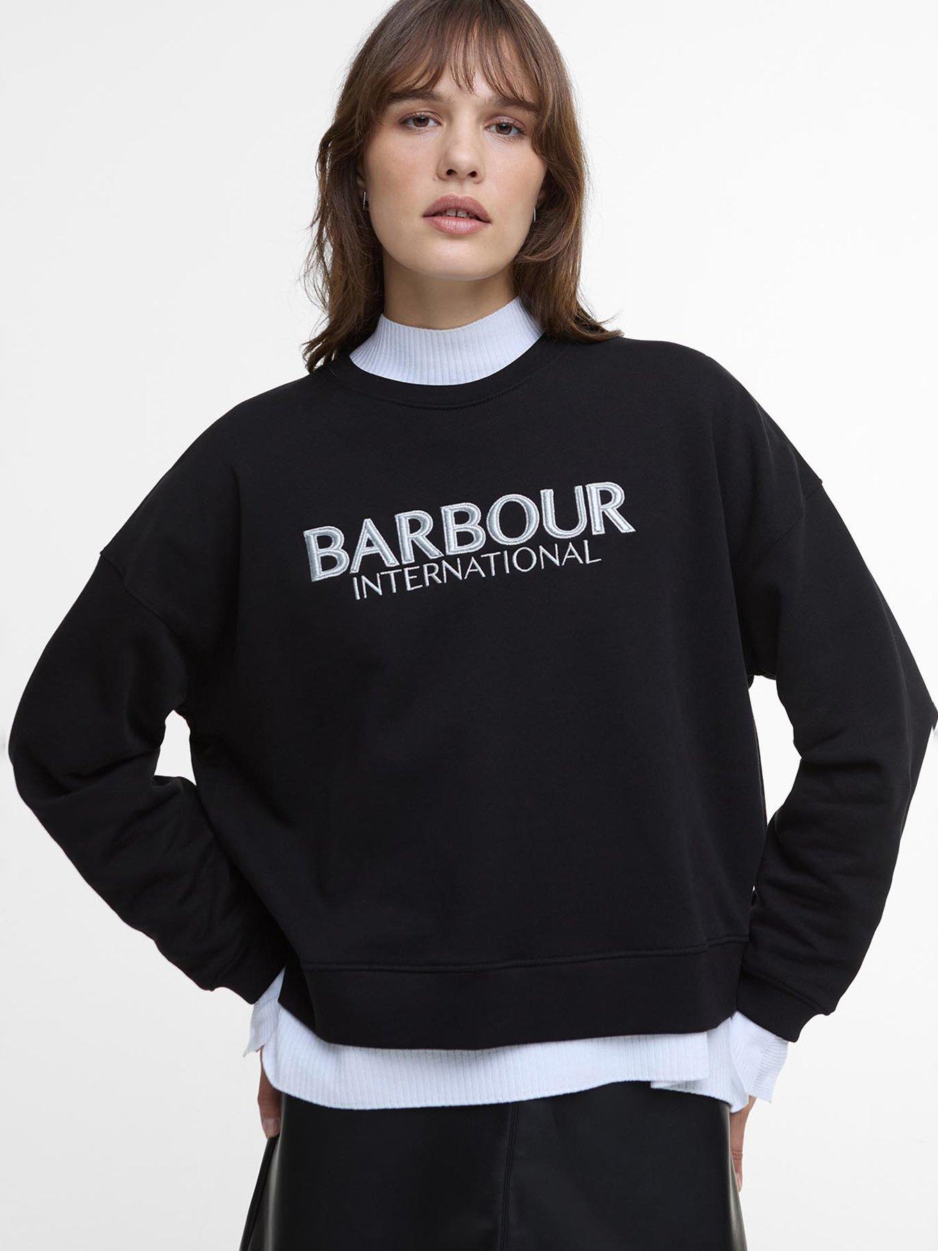  image of barbour-international-franchesca-sweatshirt-black