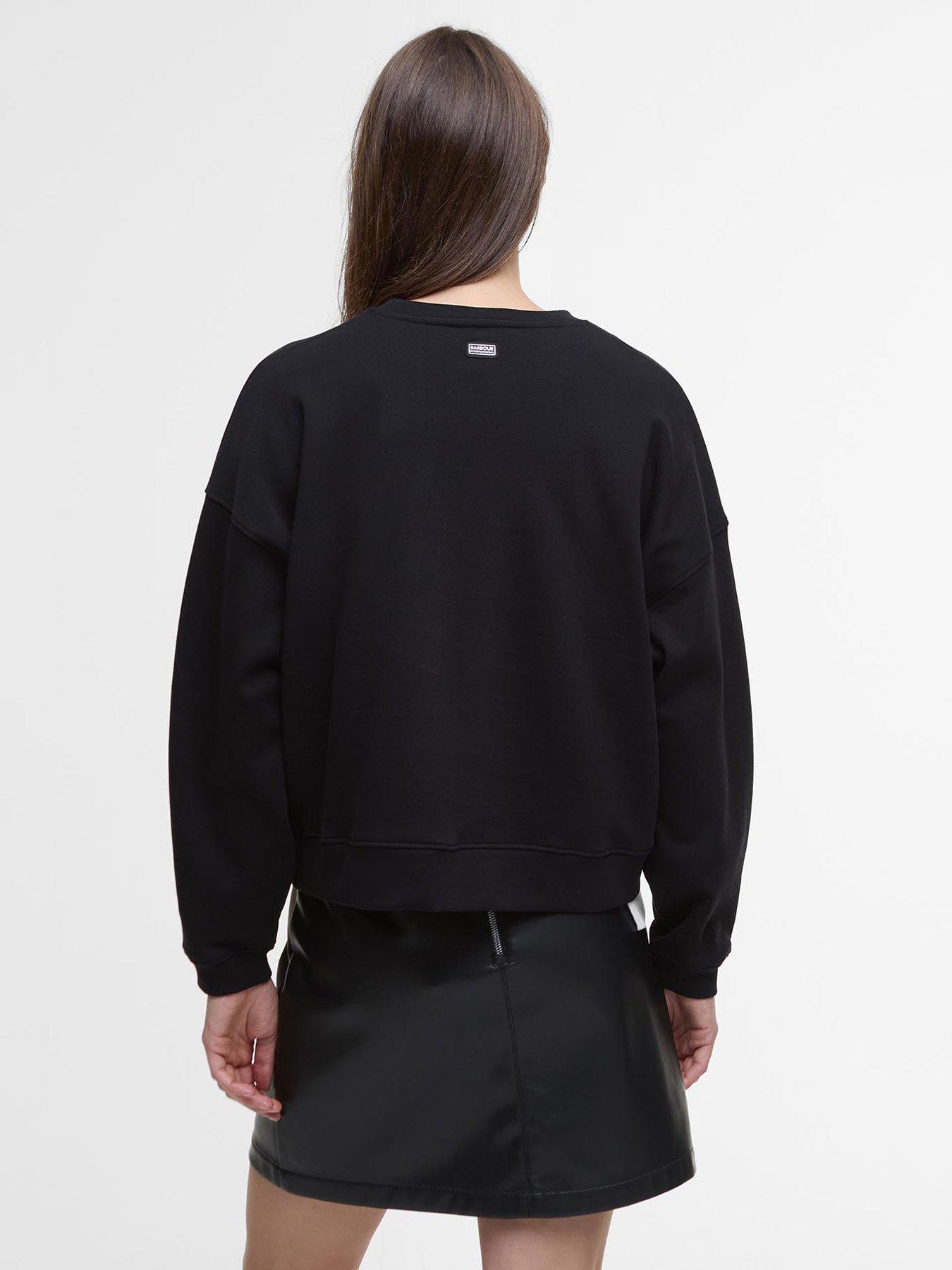  image of barbour-international-franchesca-sweatshirt-black