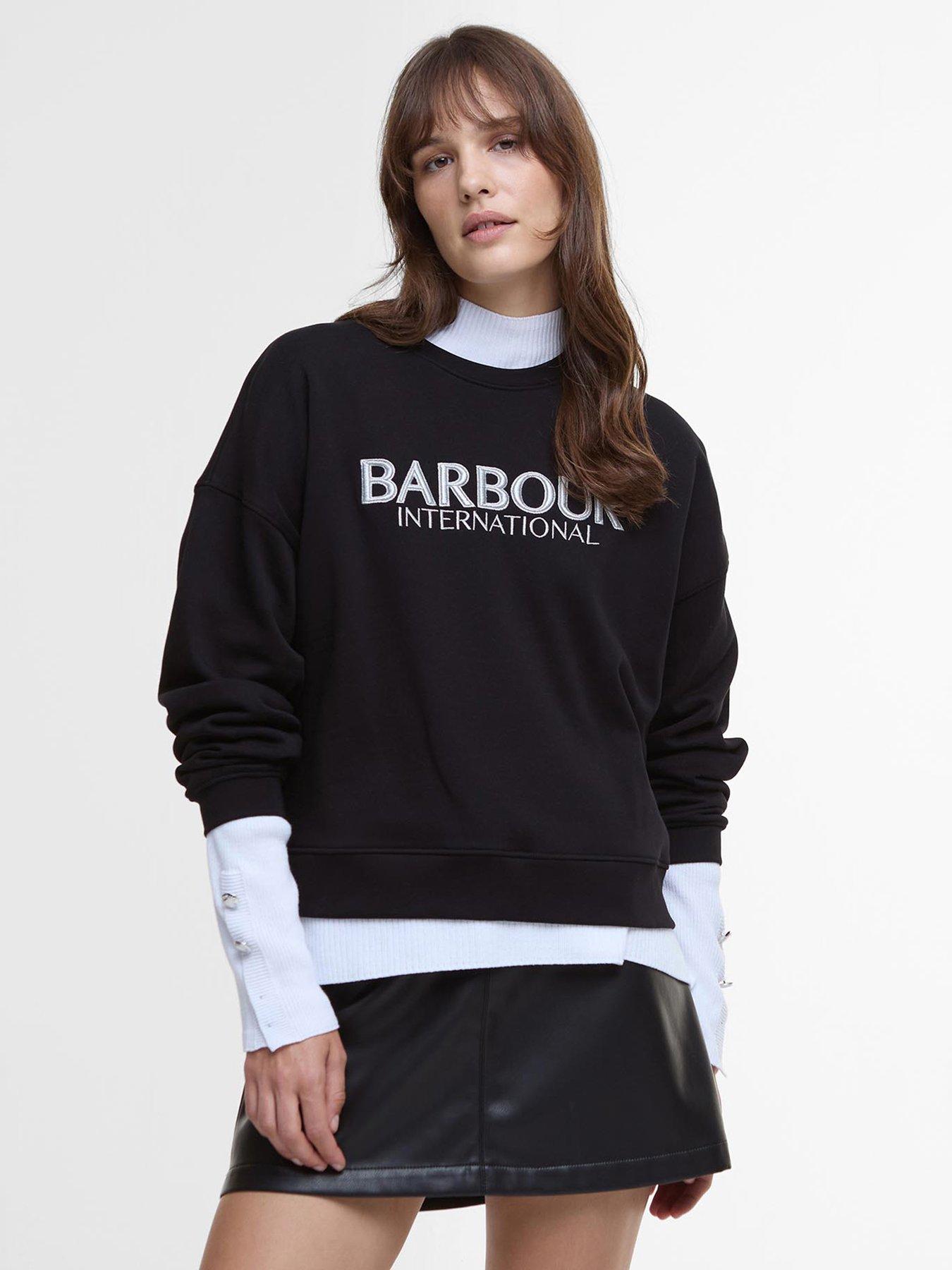  image of barbour-international-franchesca-sweatshirt-black