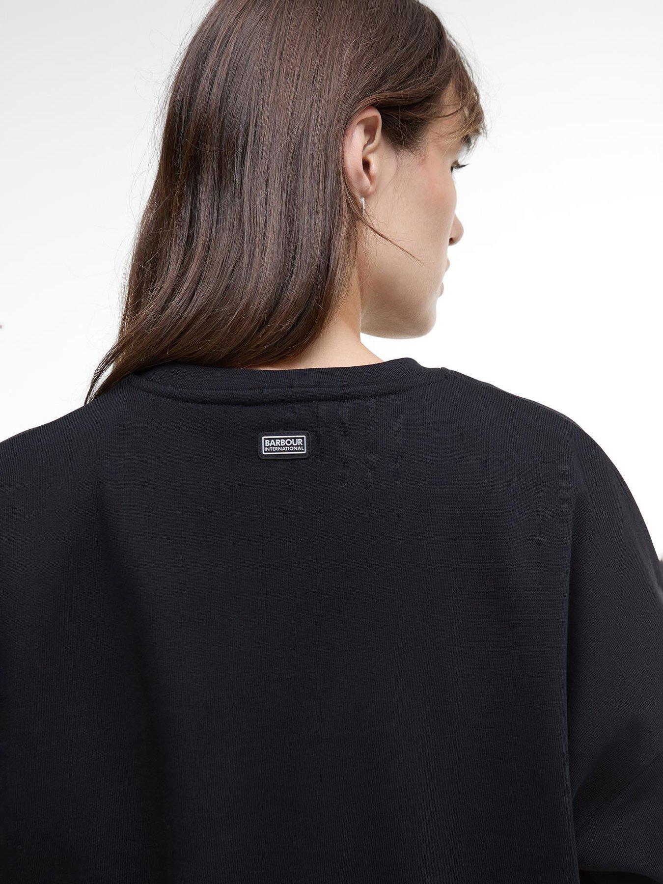  image of barbour-international-franchesca-sweatshirt-black