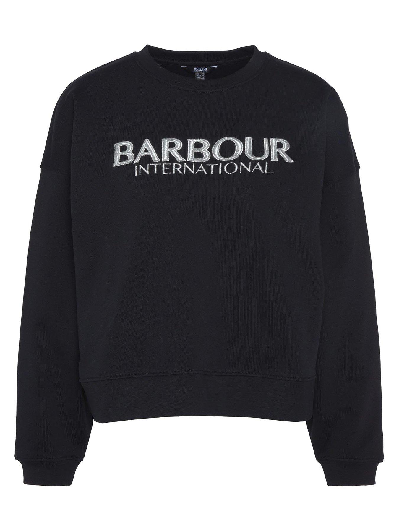  image of barbour-international-franchesca-sweatshirt-black