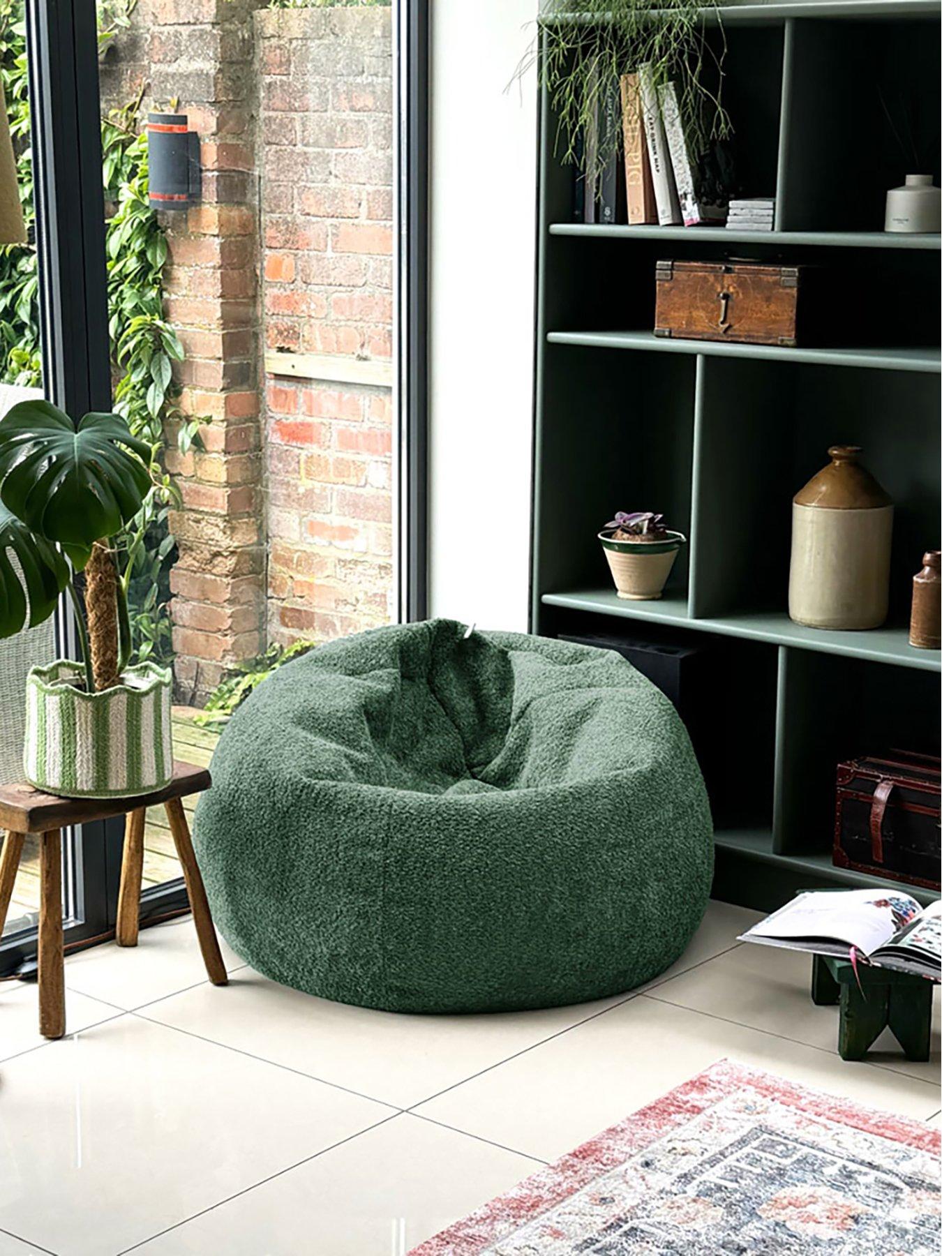  image of rucomfy-snug-slouchbag-beanbagnbsp--moss