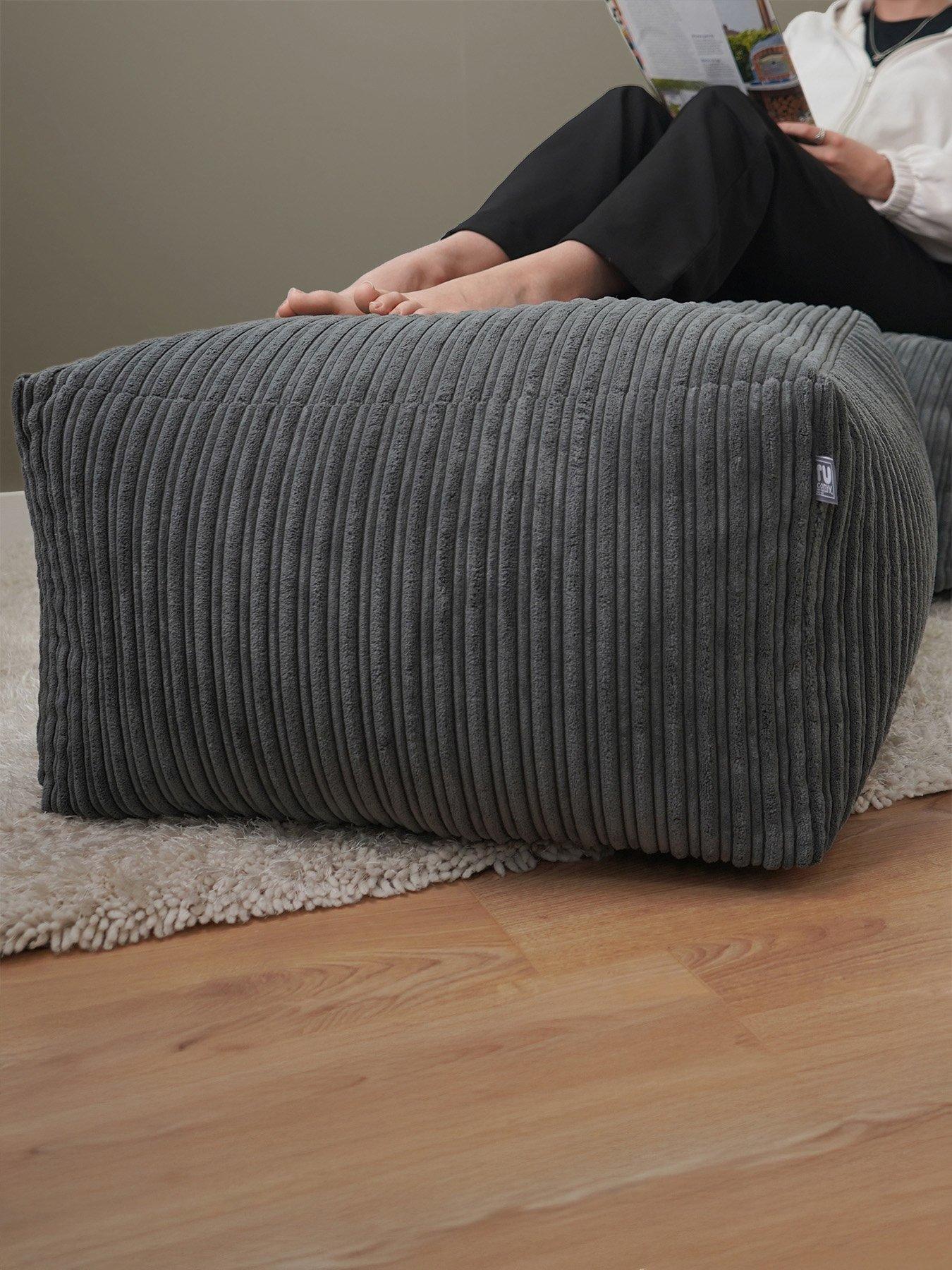 undefined Jumbo Cord Ottoman Beanbag