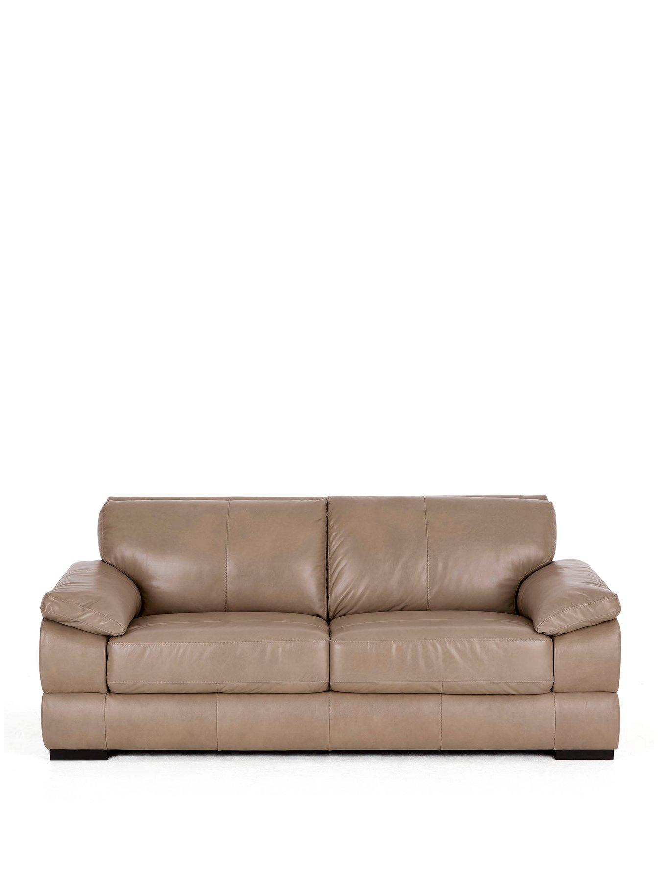 stillFront image of the-very-collection-marlow-italian-leather-3-seater-sofa