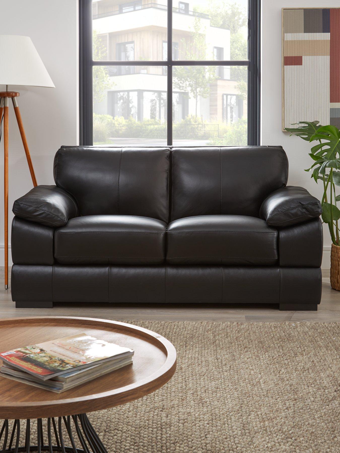 The Very Collection Marlow Italian Leather 2 Seater Sofa - FSC® Certified