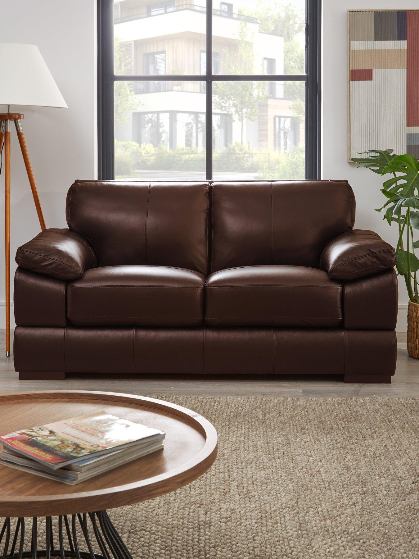The Very Collection Marlow Italian Leather 2 Seater Sofa - FSC® Certified