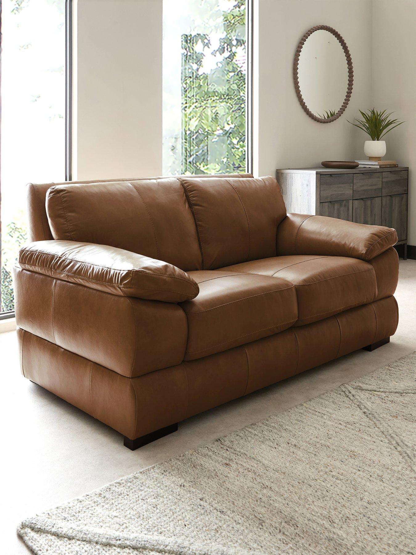 The Very Collection Marlow Italian Leather 2 Seater Sofa - FSC® Certified