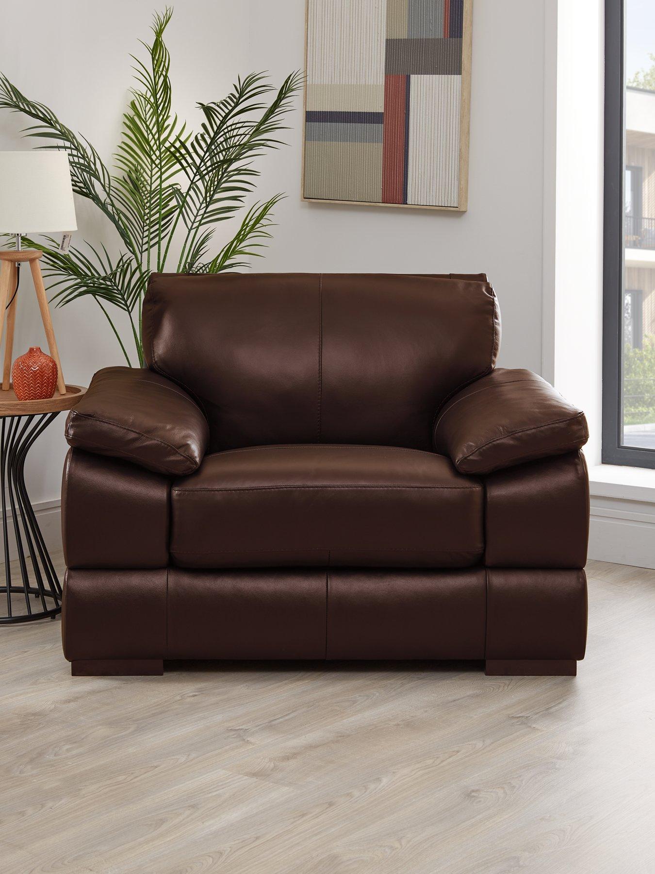 The Very Collection Marlow Italian Leather Armchair - FSC® Certified