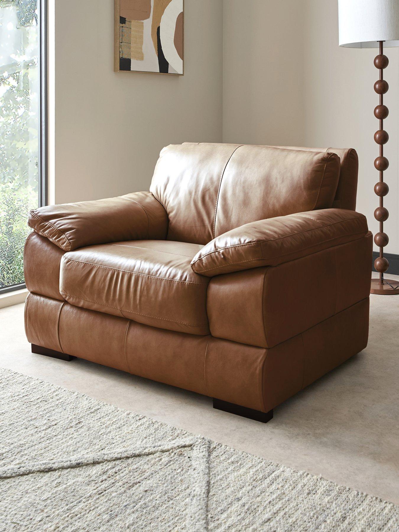 The Very Collection Marlow Italian Leather Armchair - FSC® Certified