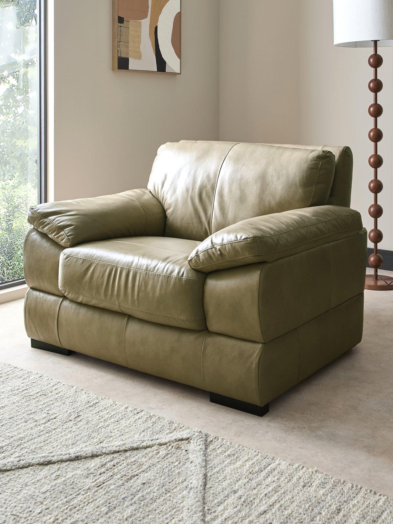 The Very Collection Marlow Italian Leather Armchair - FSC® Certified