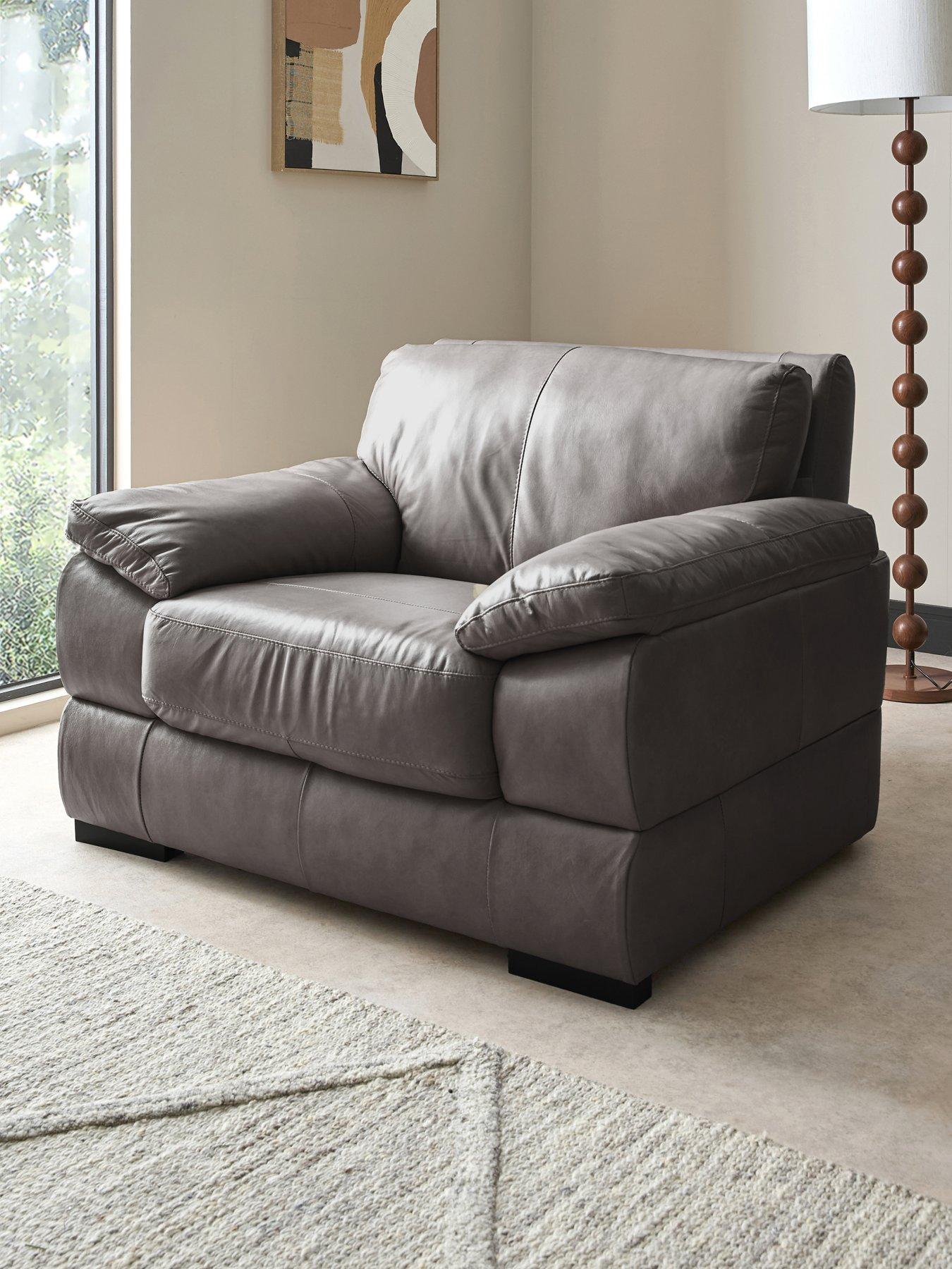 The Very Collection Marlow Italian Leather Armchair - FSC® Certified