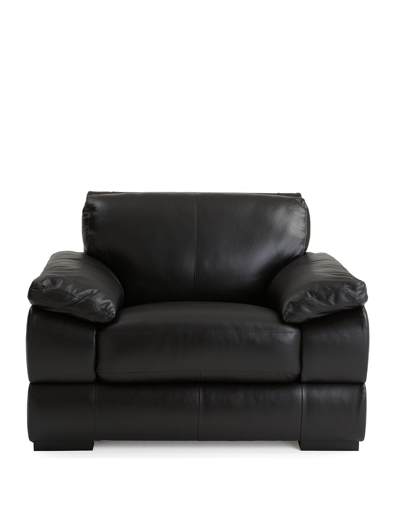  image of very-home-marlow-leather-armchair