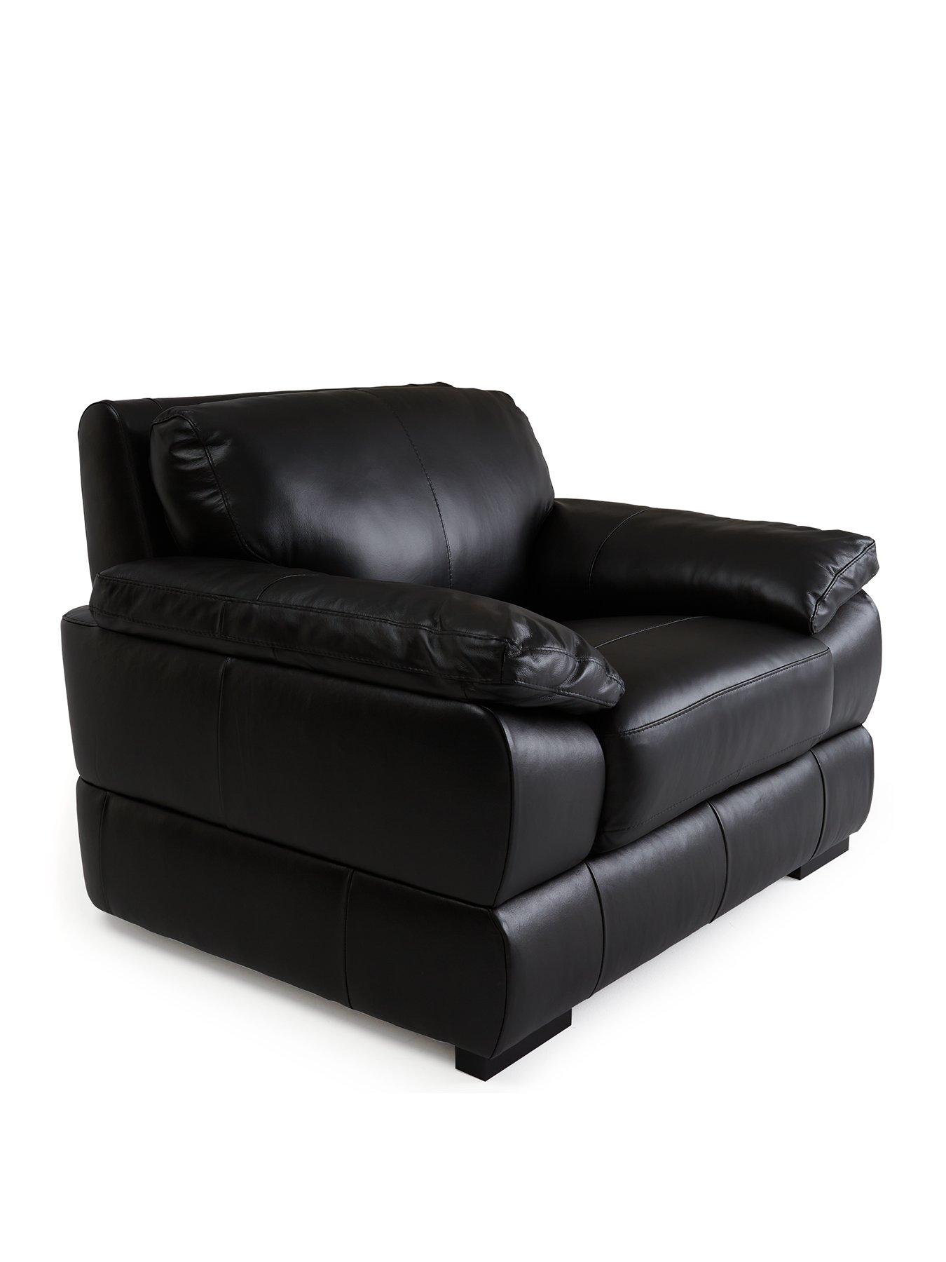  image of very-home-marlow-leather-armchair