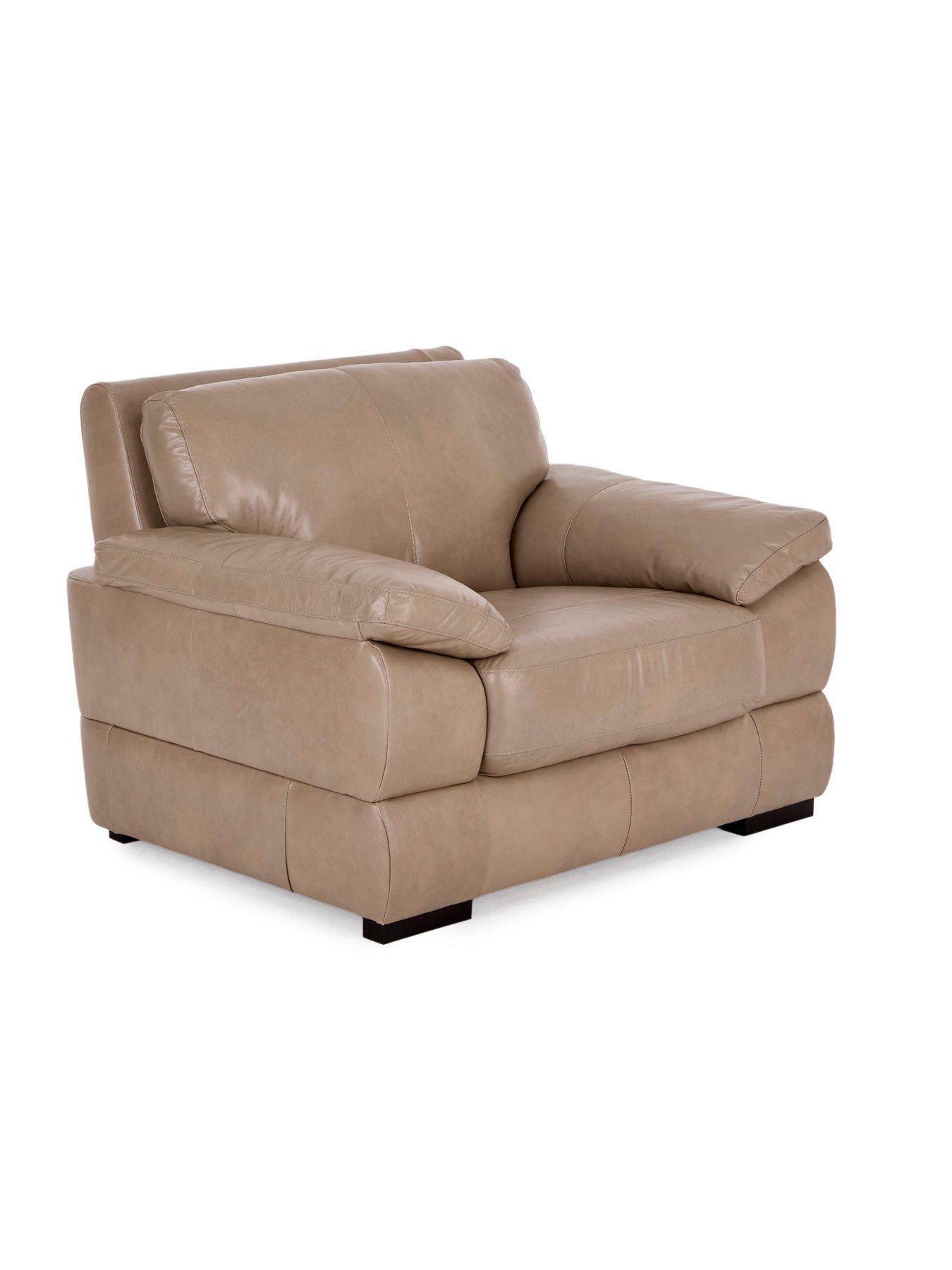 Image 3 of 7 of The Very Collection Marlow Italian Leather Armchair - FSC&reg; Certified
