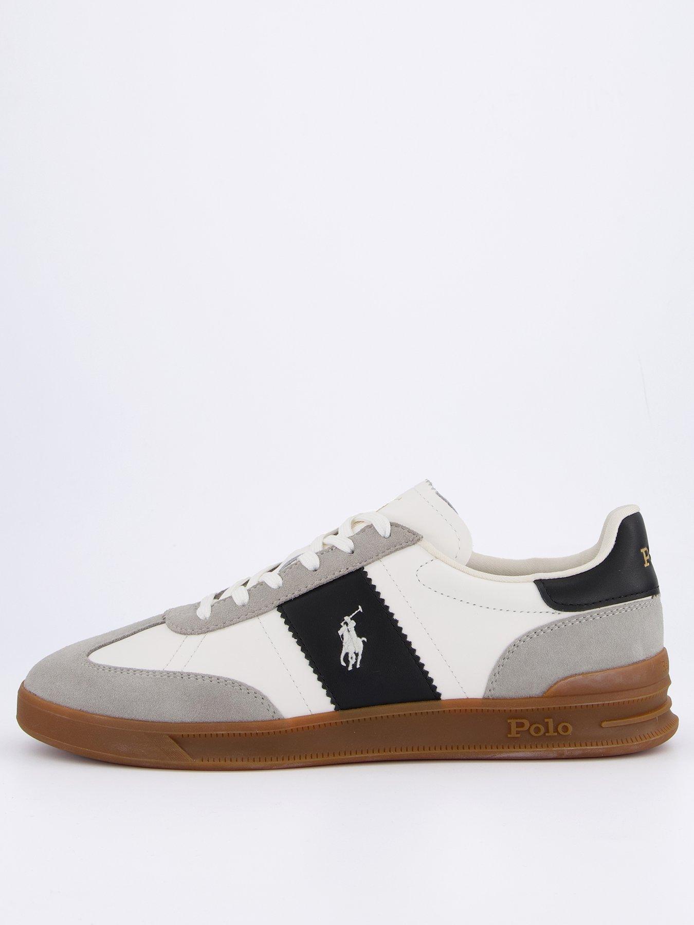 Polo Ralph Lauren Heritage Aera Leather Trainer - White