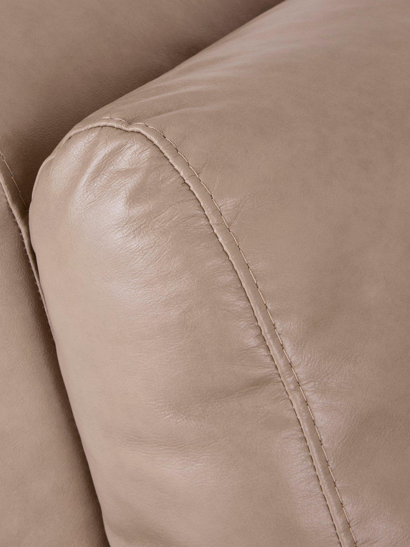 Image 5 of 7 of The Very Collection Marlow Italian Leather Left Hand Corner Chaise - FSC&reg; Certified