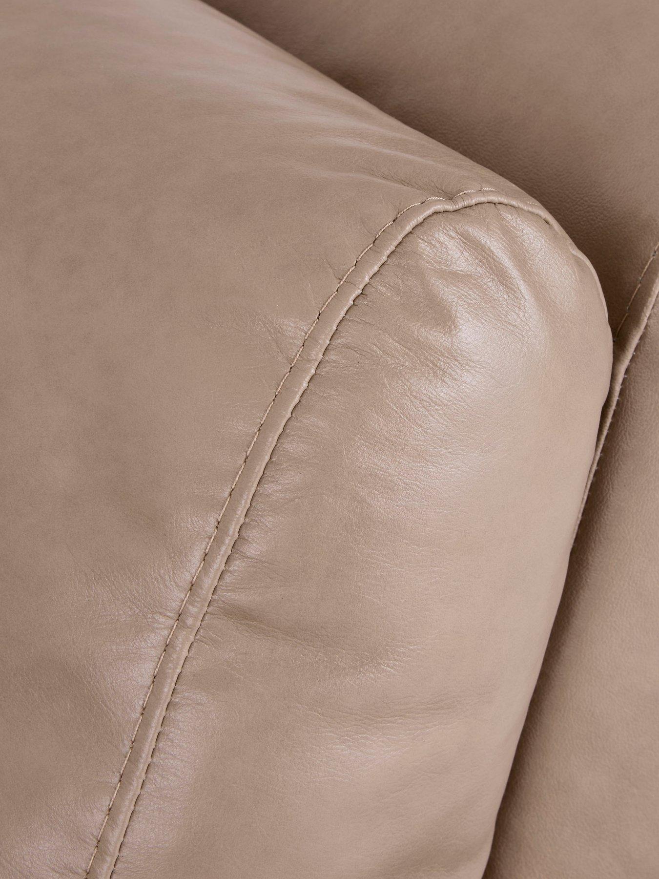 Image 5 of 7 of The Very Collection Marlow Italian Leather Right Hand Corner Chaise - FSC&reg; Certified