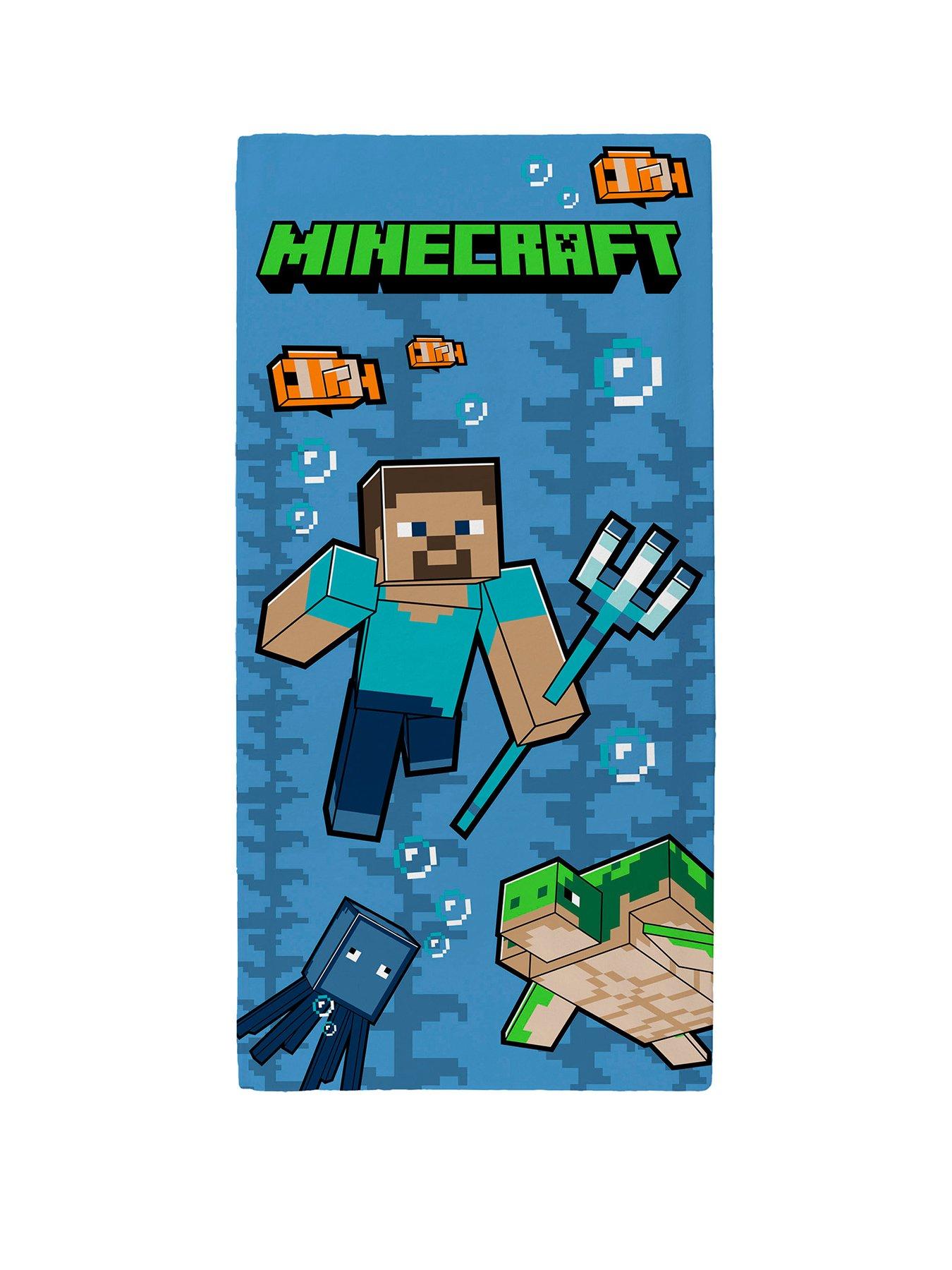 Minecraft Trident Towel- 70x140cm
